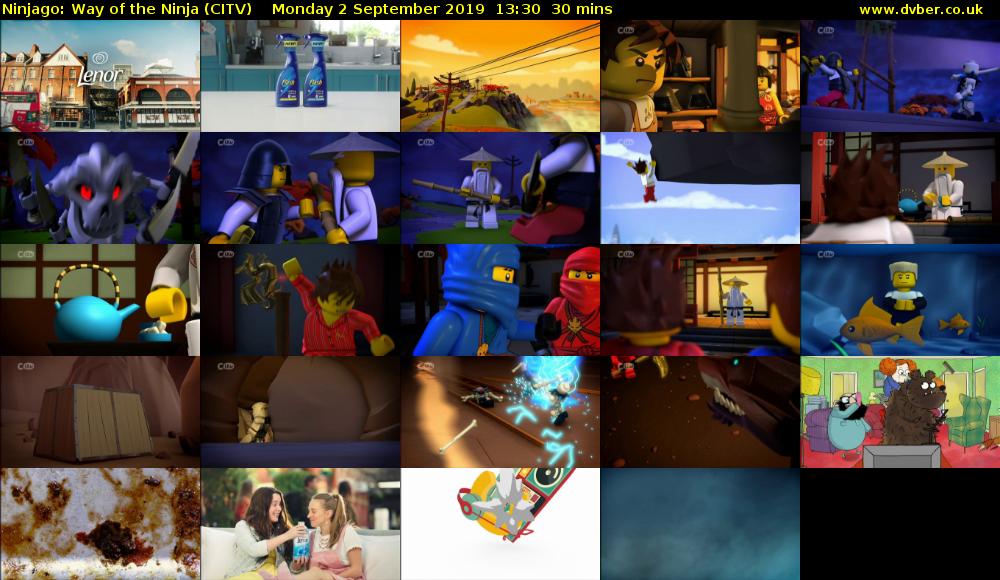 Ninjago: Way of the Ninja (CITV) Monday 2 September 2019 13:30 - 14:00