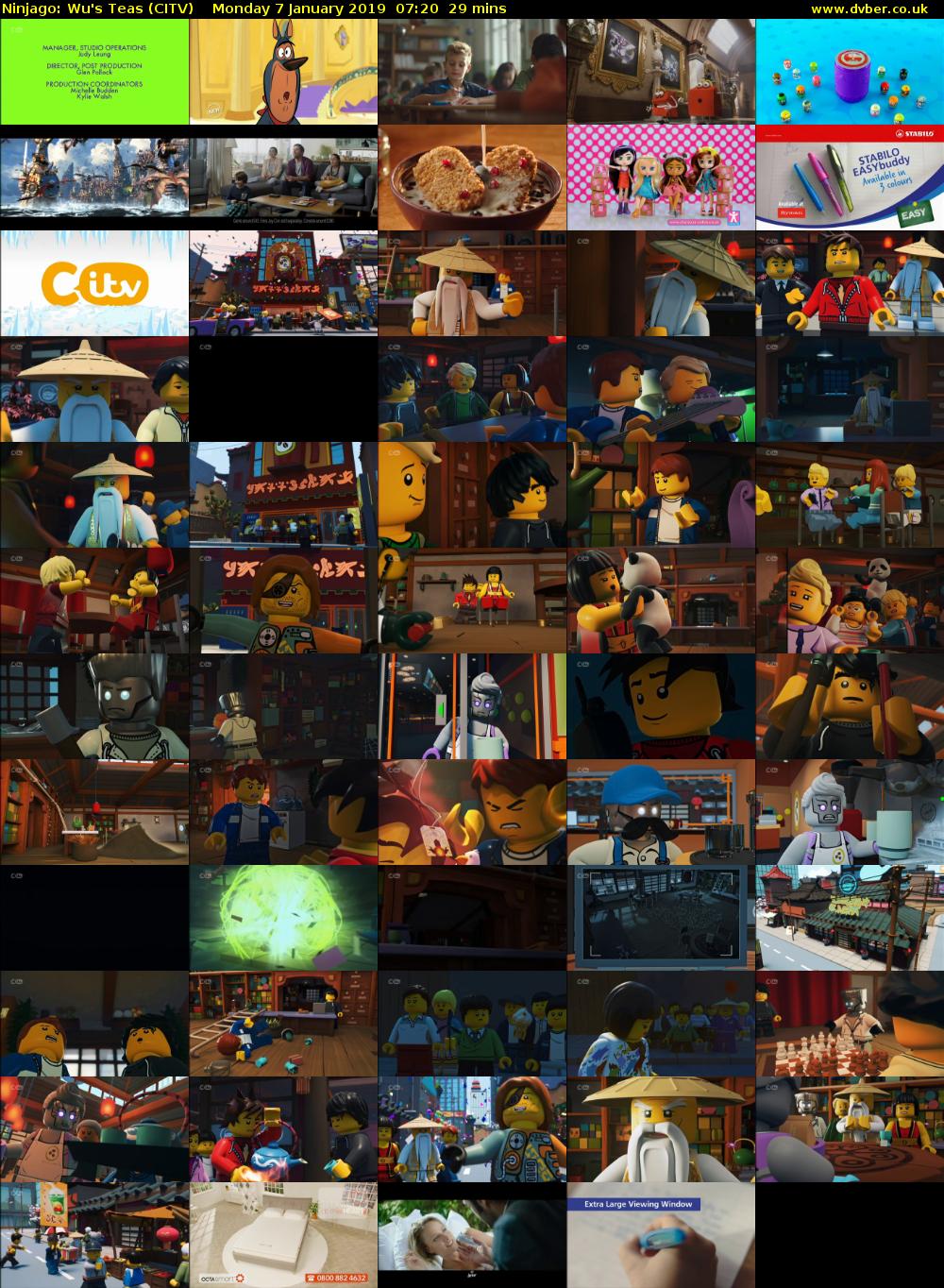 Ninjago: Wu's Teas (CITV) Monday 7 January 2019 07:20 - 07:49