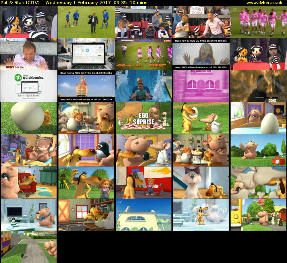 Pat & Stan (CITV) Wednesday 1 February 2017 09:35 - 09:45