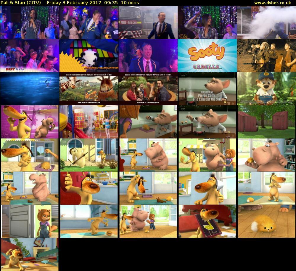 Pat & Stan (CITV) Friday 3 February 2017 09:35 - 09:45