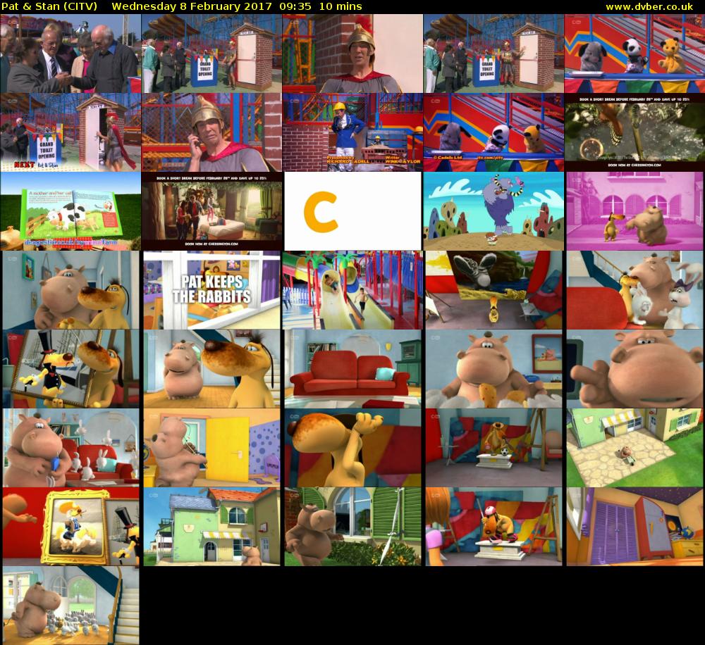 Pat & Stan (CITV) Wednesday 8 February 2017 09:35 - 09:45