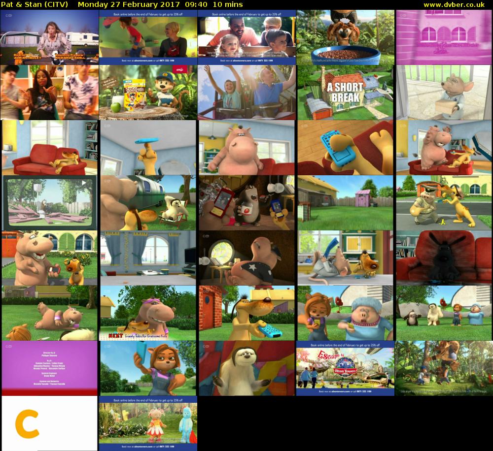 Pat & Stan (CITV) Monday 27 February 2017 09:40 - 09:50