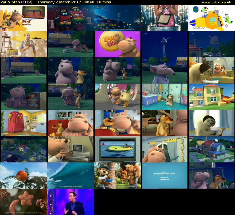 Pat & Stan (CITV) Thursday 2 March 2017 09:40 - 09:50
