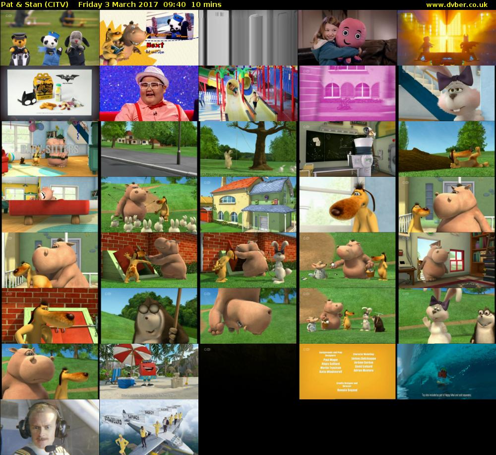 Pat & Stan (CITV) Friday 3 March 2017 09:40 - 09:50