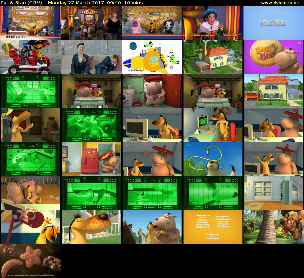 Pat & Stan (CITV) Monday 27 March 2017 09:40 - 09:50