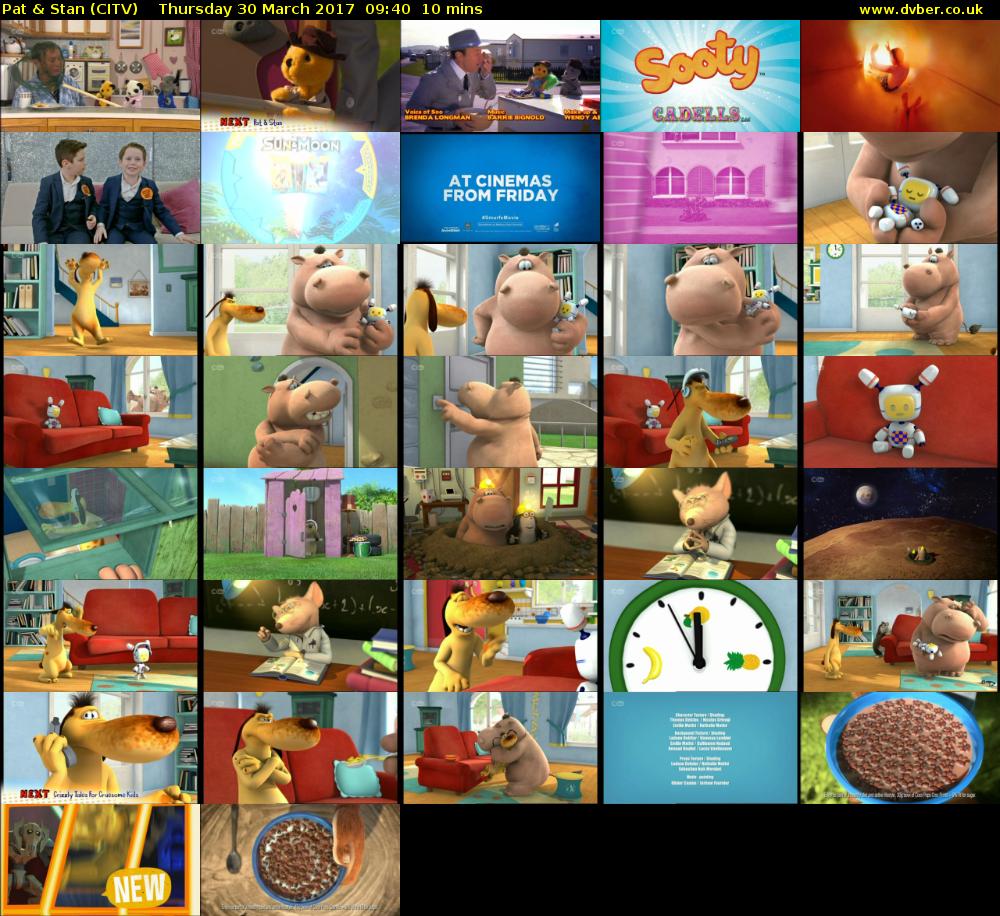 Pat & Stan (CITV) Thursday 30 March 2017 09:40 - 09:50