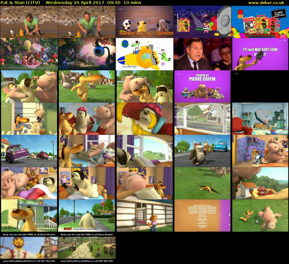 Pat & Stan (CITV) Wednesday 26 April 2017 09:40 - 09:50