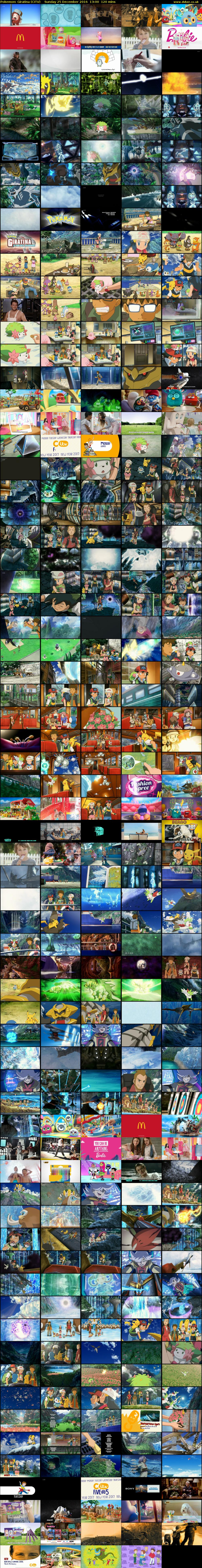 Pokemon: Giratina (CITV) Sunday 25 December 2016 13:00 - 15:00