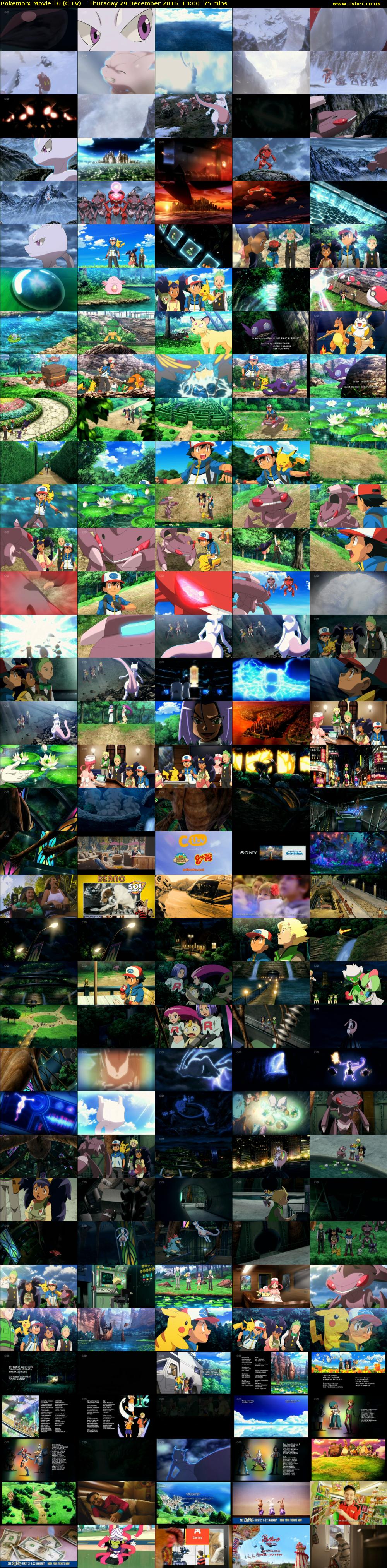 Pokemon: Movie 16 (CITV) Thursday 29 December 2016 13:00 - 14:15