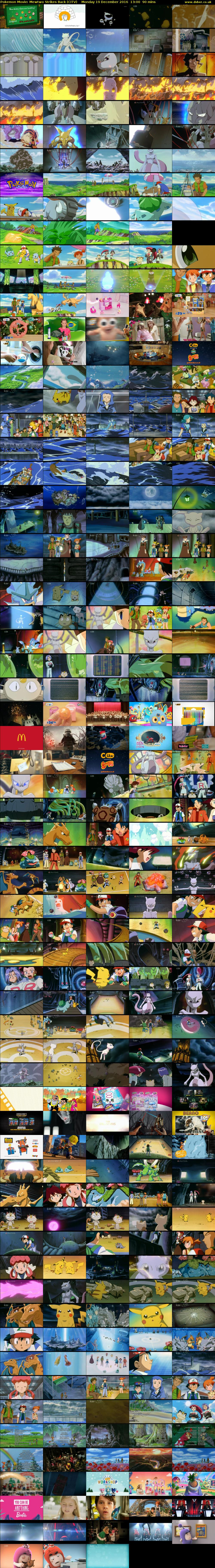 Pokemon Movie: Mewtwo Strikes Back (CITV) Monday 19 December 2016 13:00 - 14:30