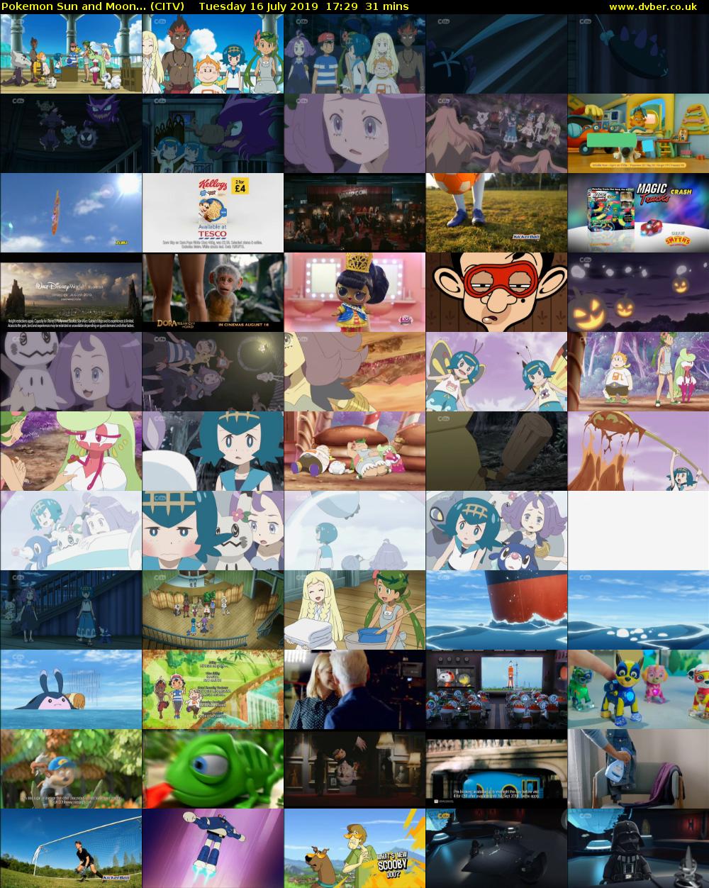 Pokemon Sun and Moon... (CITV) Tuesday 16 July 2019 17:29 - 18:00