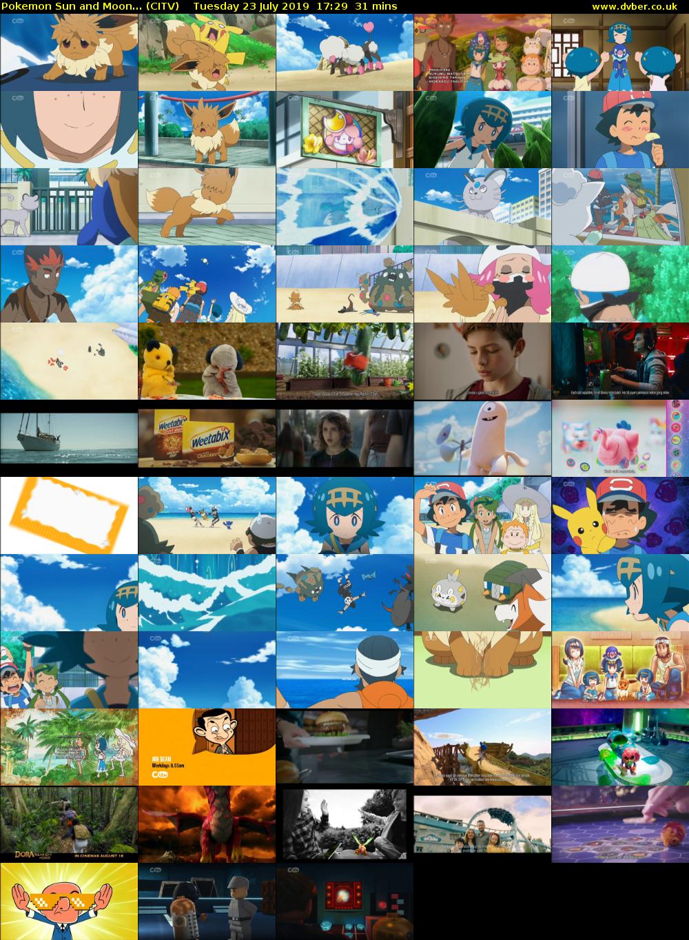 Pokemon Sun and Moon... (CITV) Tuesday 23 July 2019 17:29 - 18:00