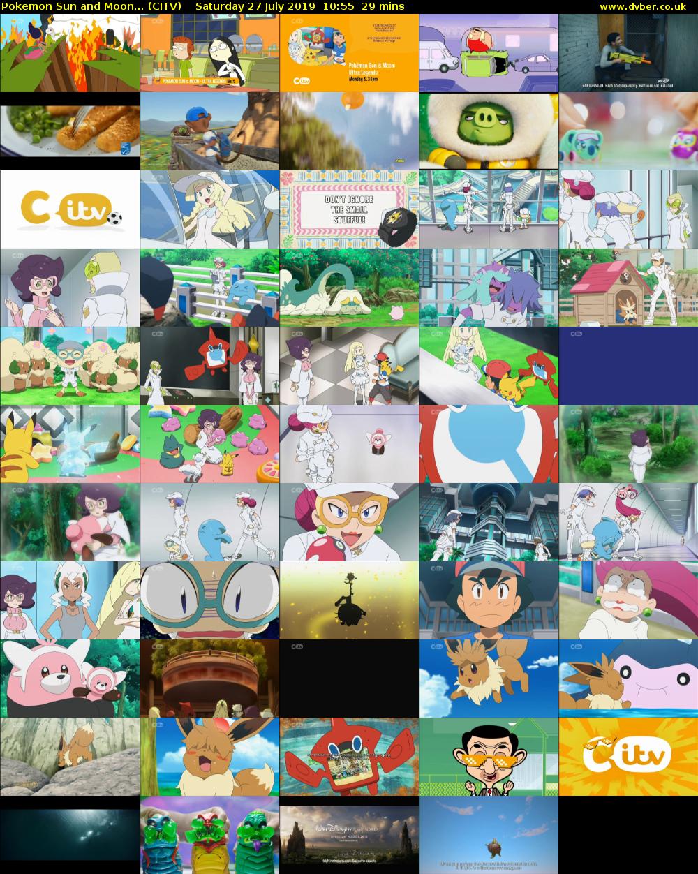 Pokemon Sun and Moon... (CITV) Saturday 27 July 2019 10:55 - 11:24