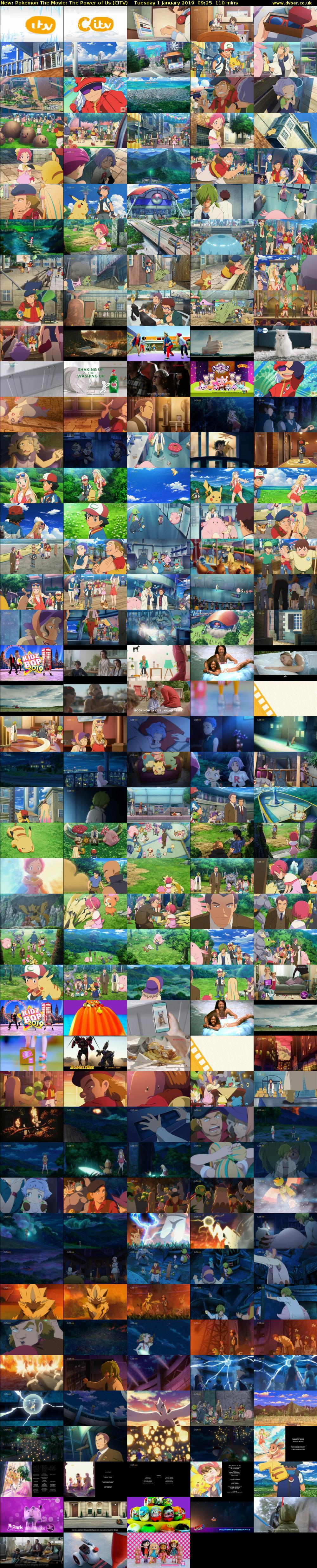 Pokemon The Movie: The Power of Us (CITV) Tuesday 1 January 2019 09:25 - 11:15