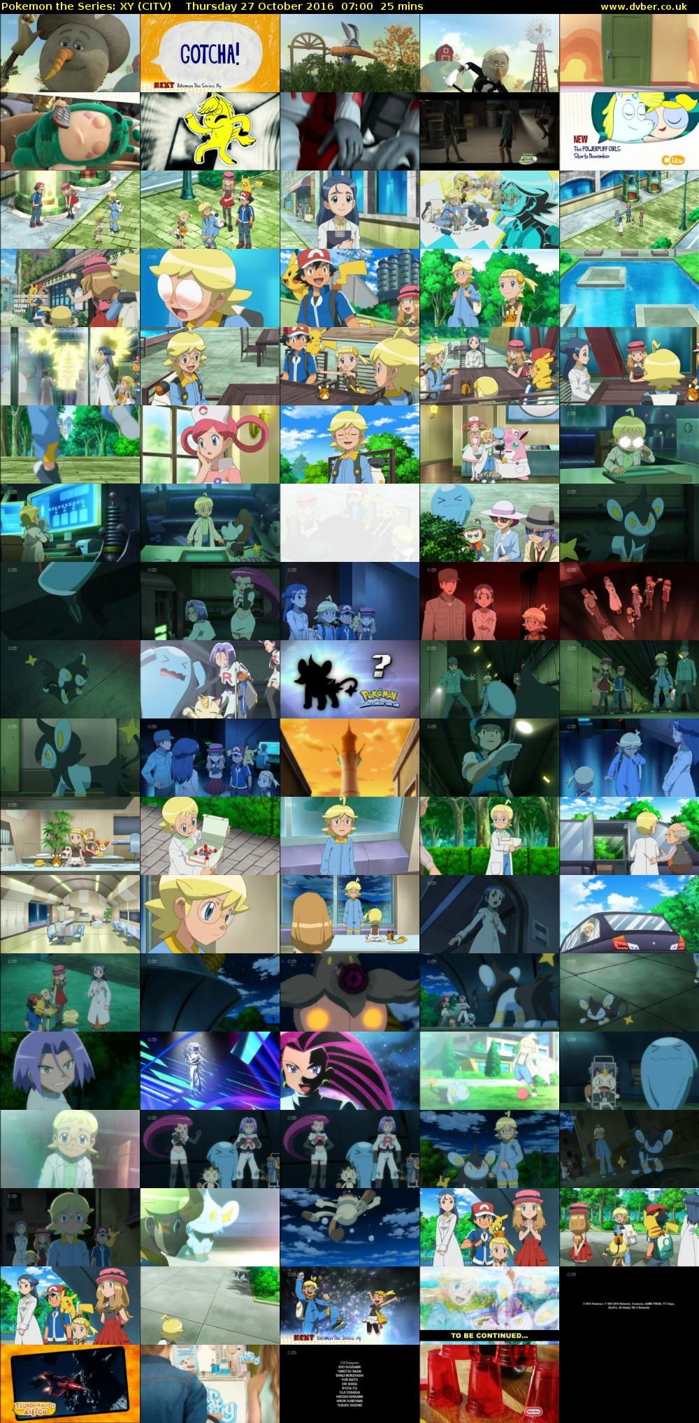 Pokemon the Series: XY (CITV) Thursday 27 October 2016 07:00 - 07:25