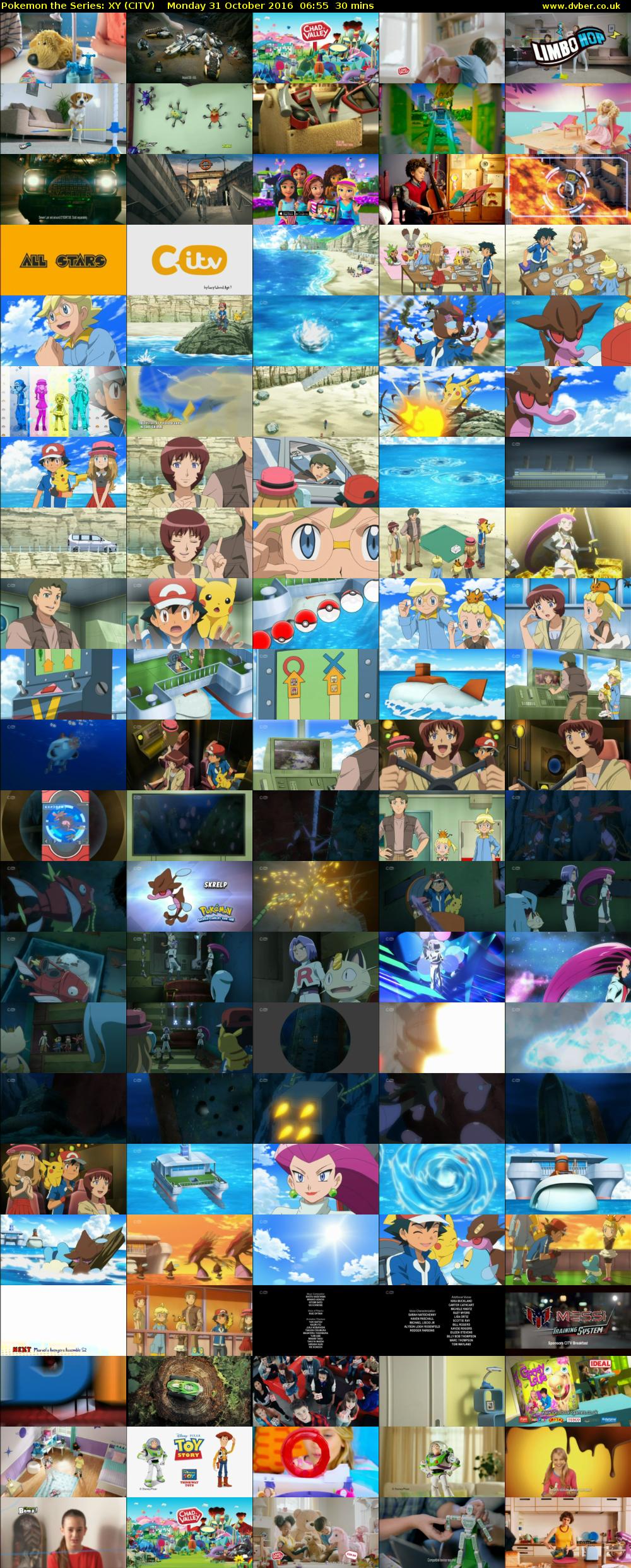 Pokemon the Series: XY (CITV) Monday 31 October 2016 06:55 - 07:25