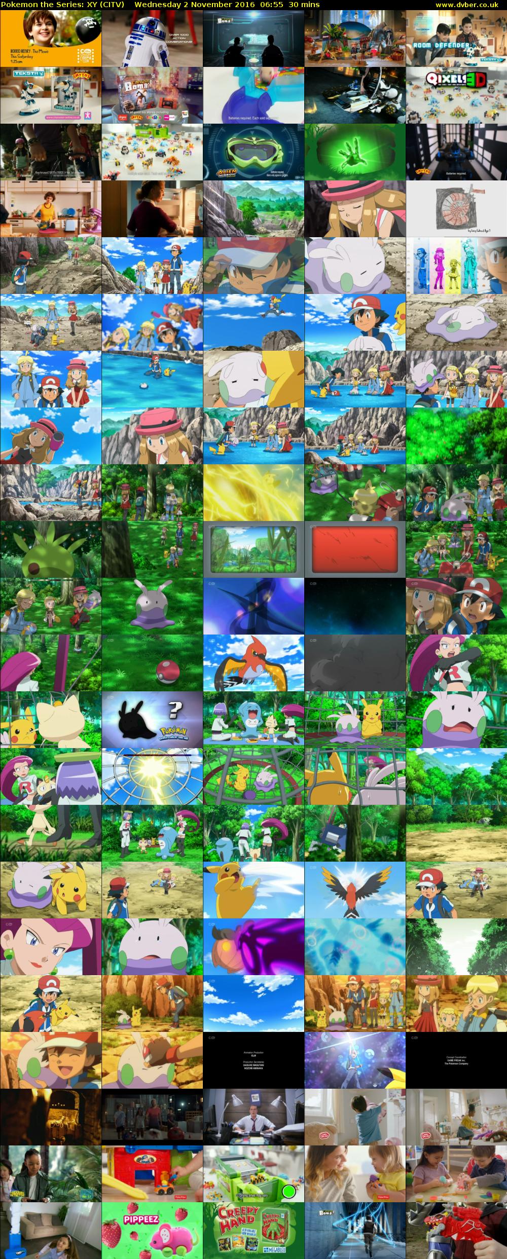 Pokemon the Series: XY (CITV) Wednesday 2 November 2016 06:55 - 07:25