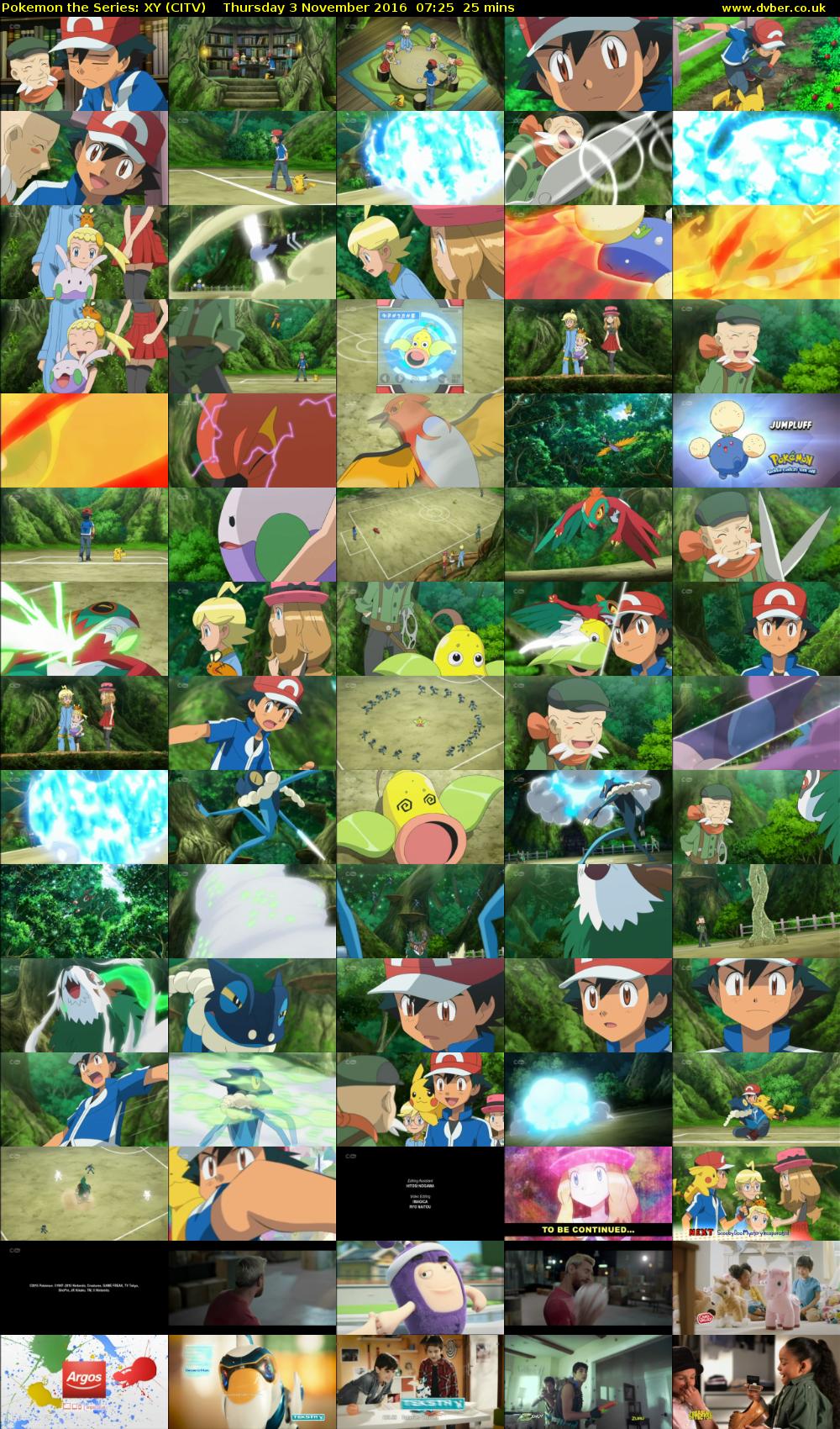 Pokemon the Series: XY (CITV) Thursday 3 November 2016 07:25 - 07:50