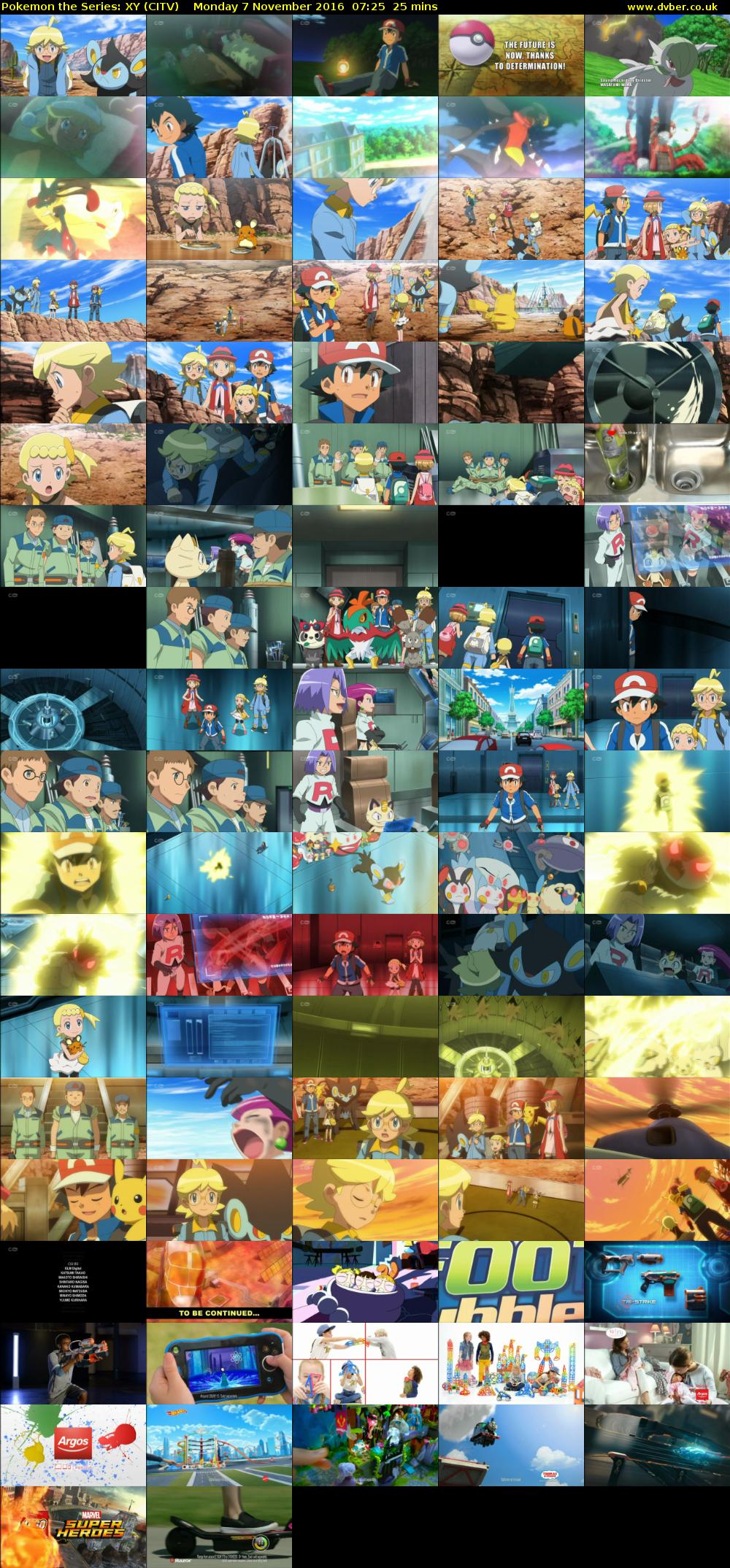 Pokemon the Series: XY (CITV) Monday 7 November 2016 07:25 - 07:50