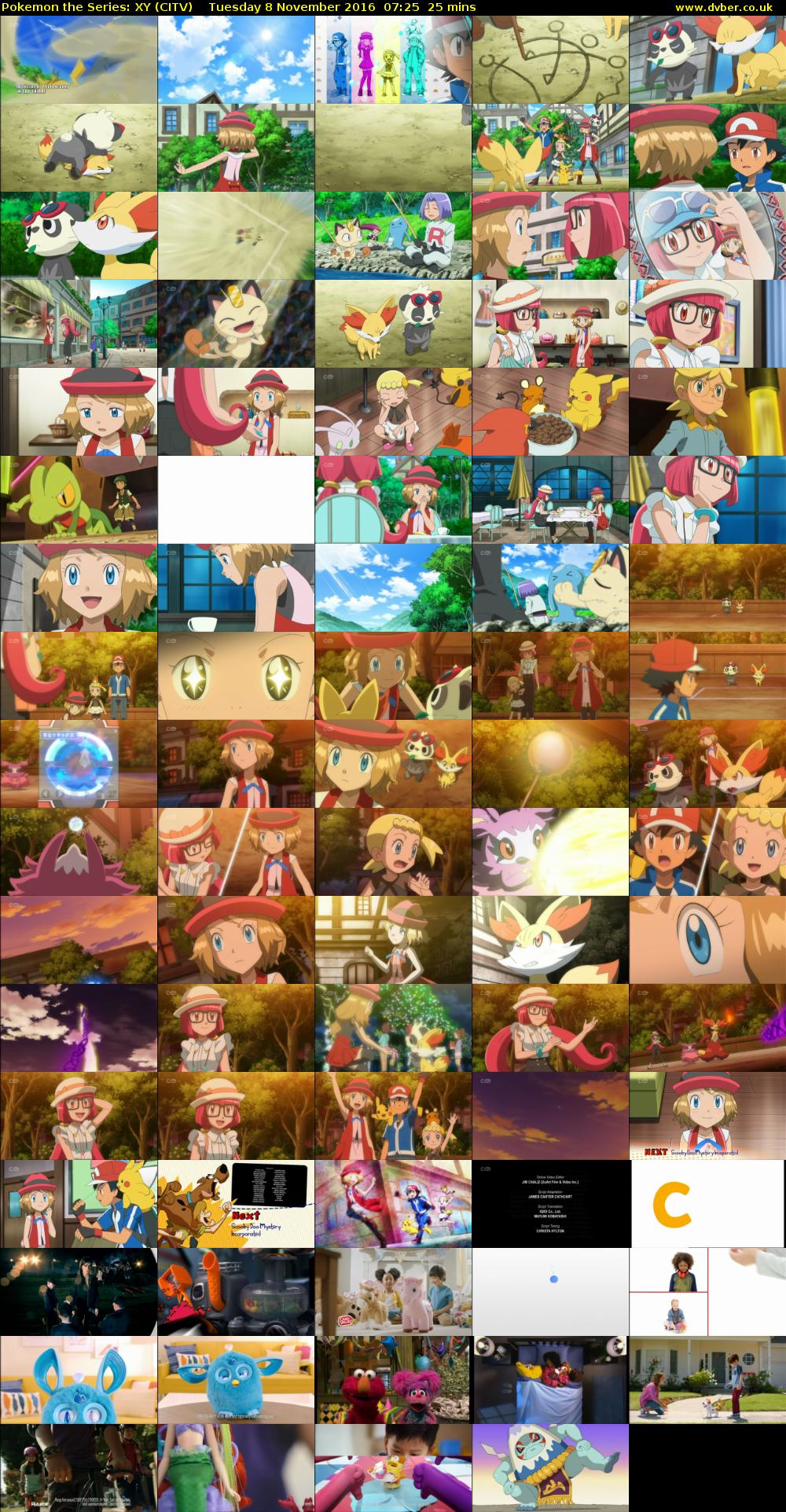 Pokemon the Series: XY (CITV) Tuesday 8 November 2016 07:25 - 07:50