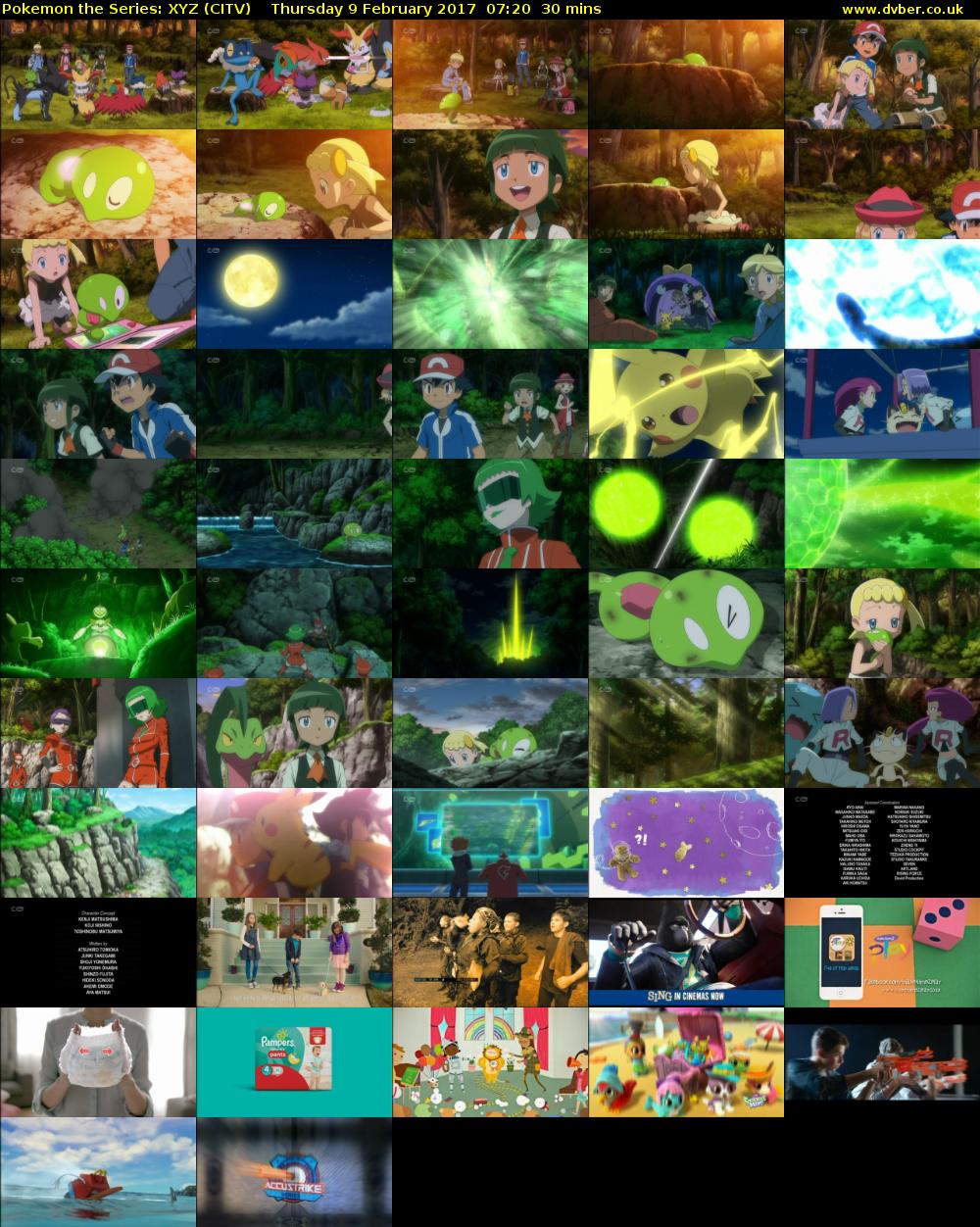 Pokemon the Series: XYZ (CITV) Thursday 9 February 2017 07:20 - 07:50