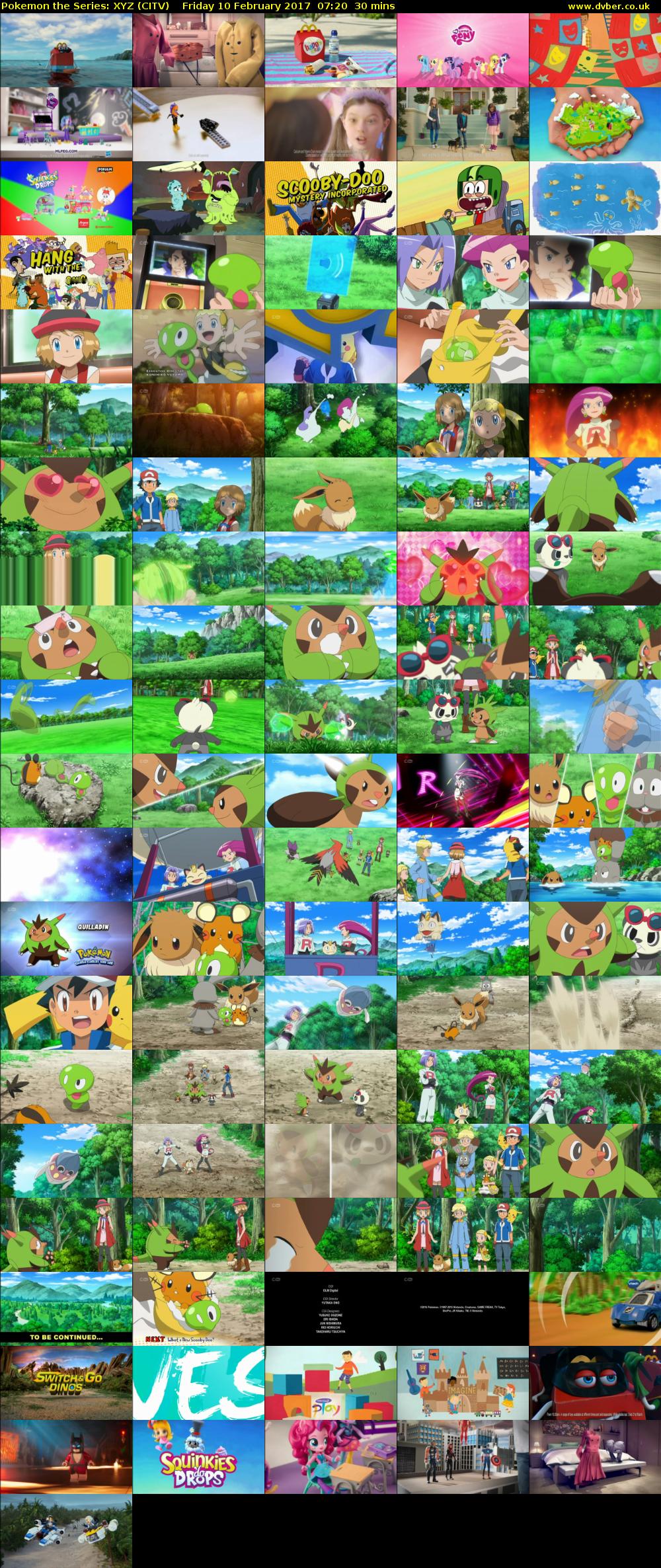 Pokemon the Series: XYZ (CITV) Friday 10 February 2017 07:20 - 07:50
