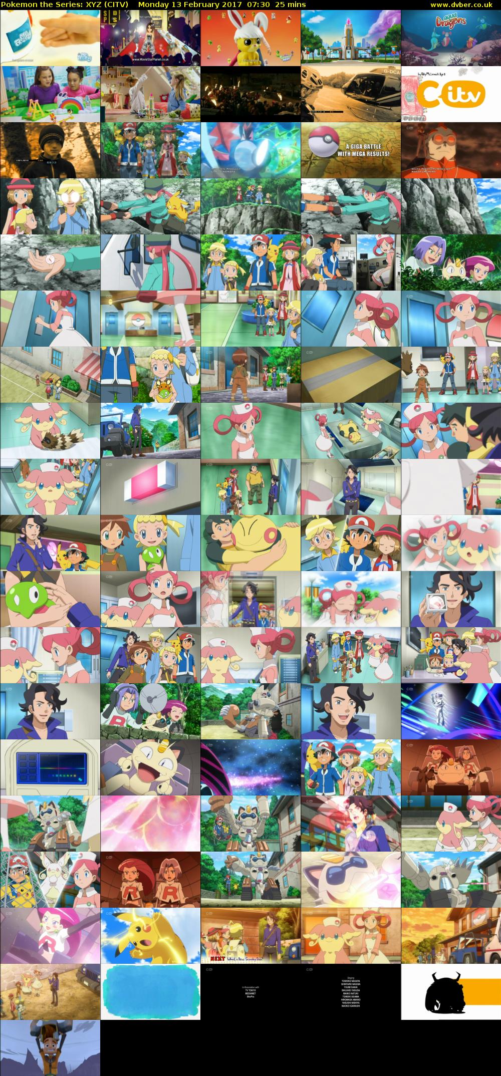 Pokemon the Series: XYZ (CITV) Monday 13 February 2017 07:30 - 07:55