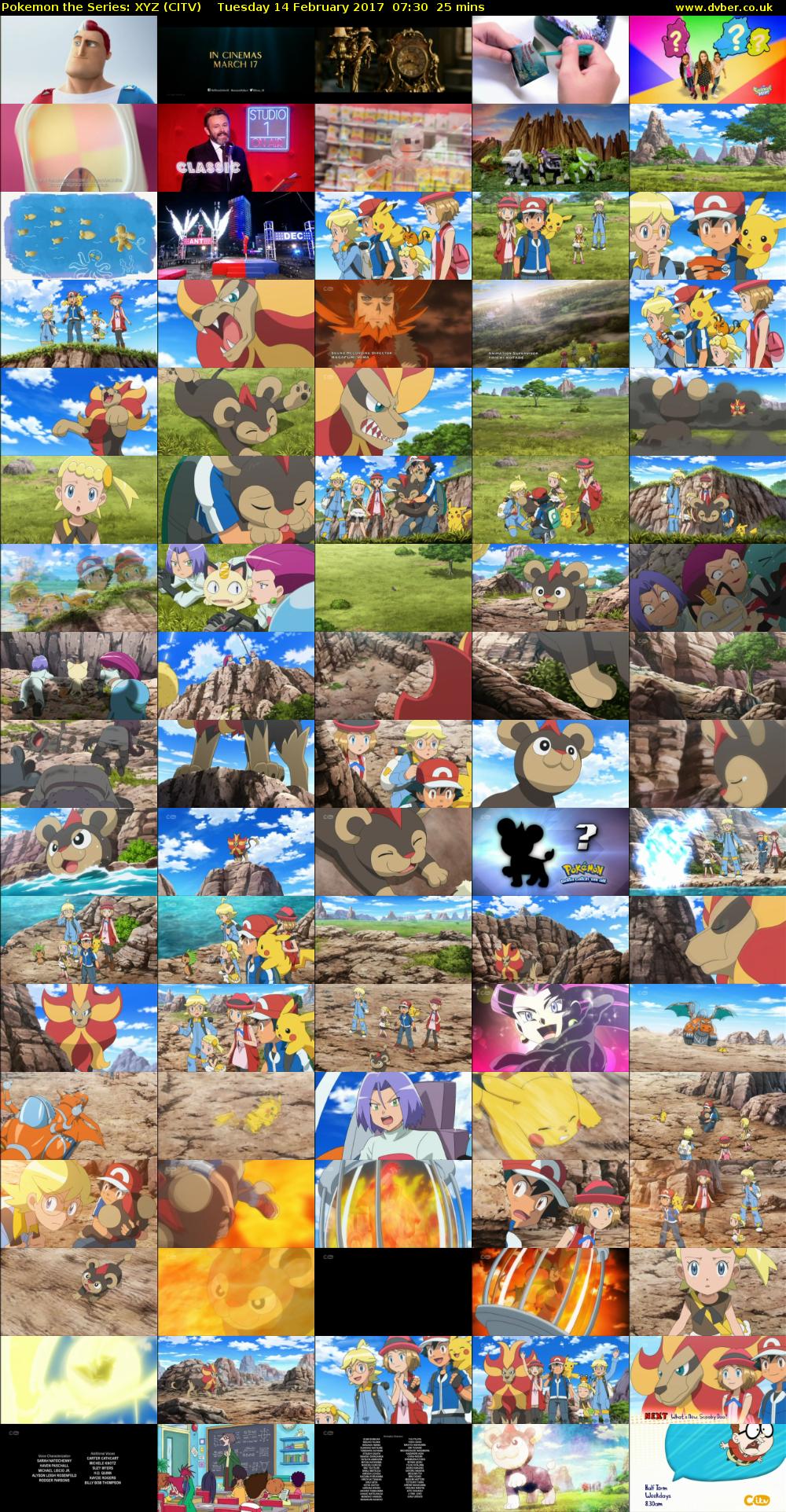 Pokemon the Series: XYZ (CITV) Tuesday 14 February 2017 07:30 - 07:55