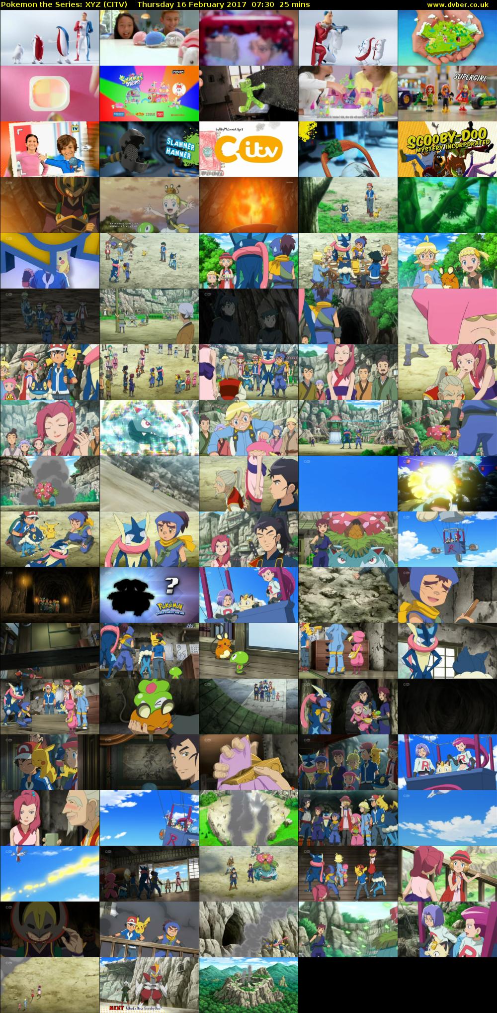 Pokemon the Series: XYZ (CITV) Thursday 16 February 2017 07:30 - 07:55