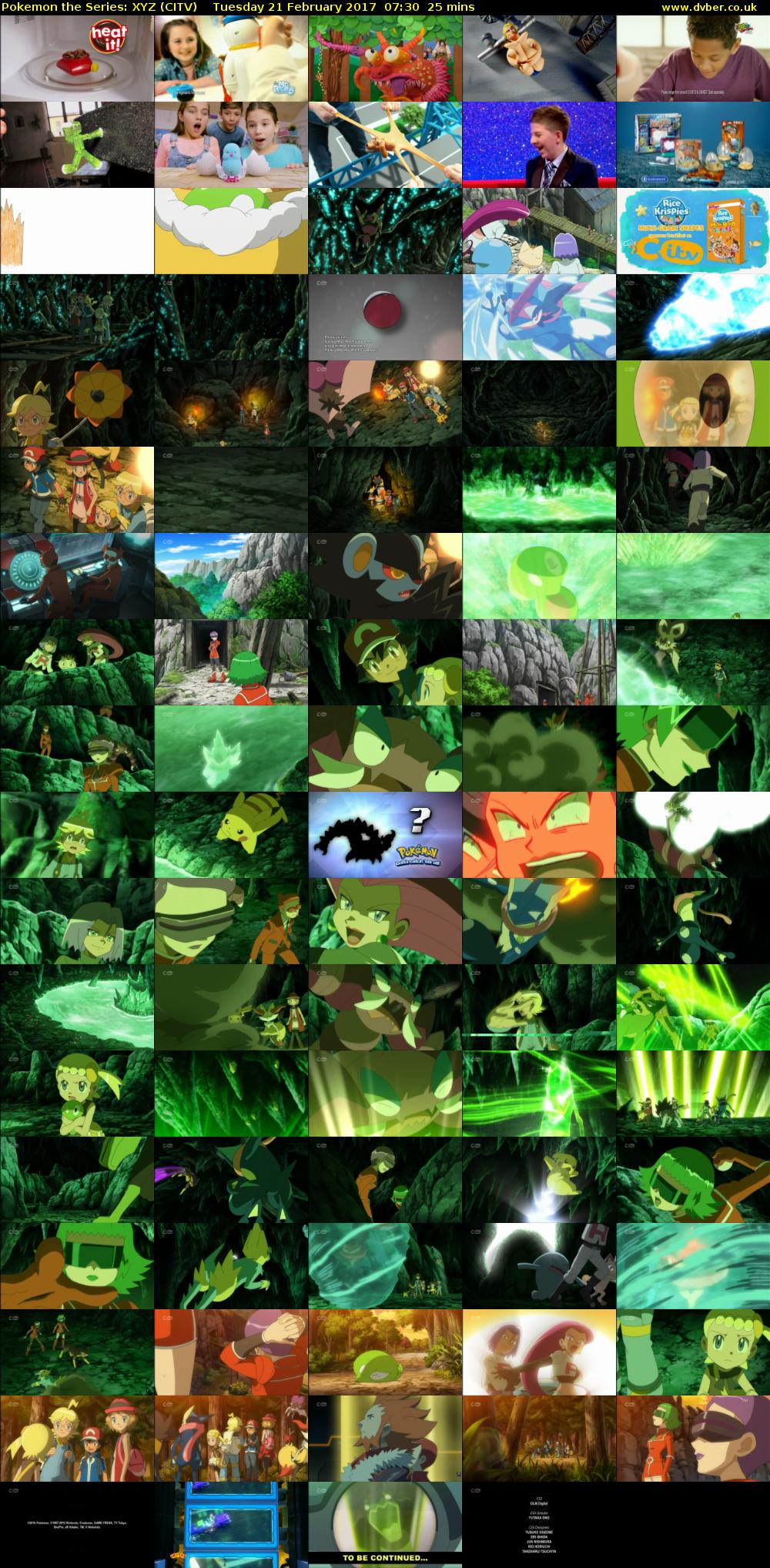 Pokemon the Series: XYZ (CITV) Tuesday 21 February 2017 07:30 - 07:55