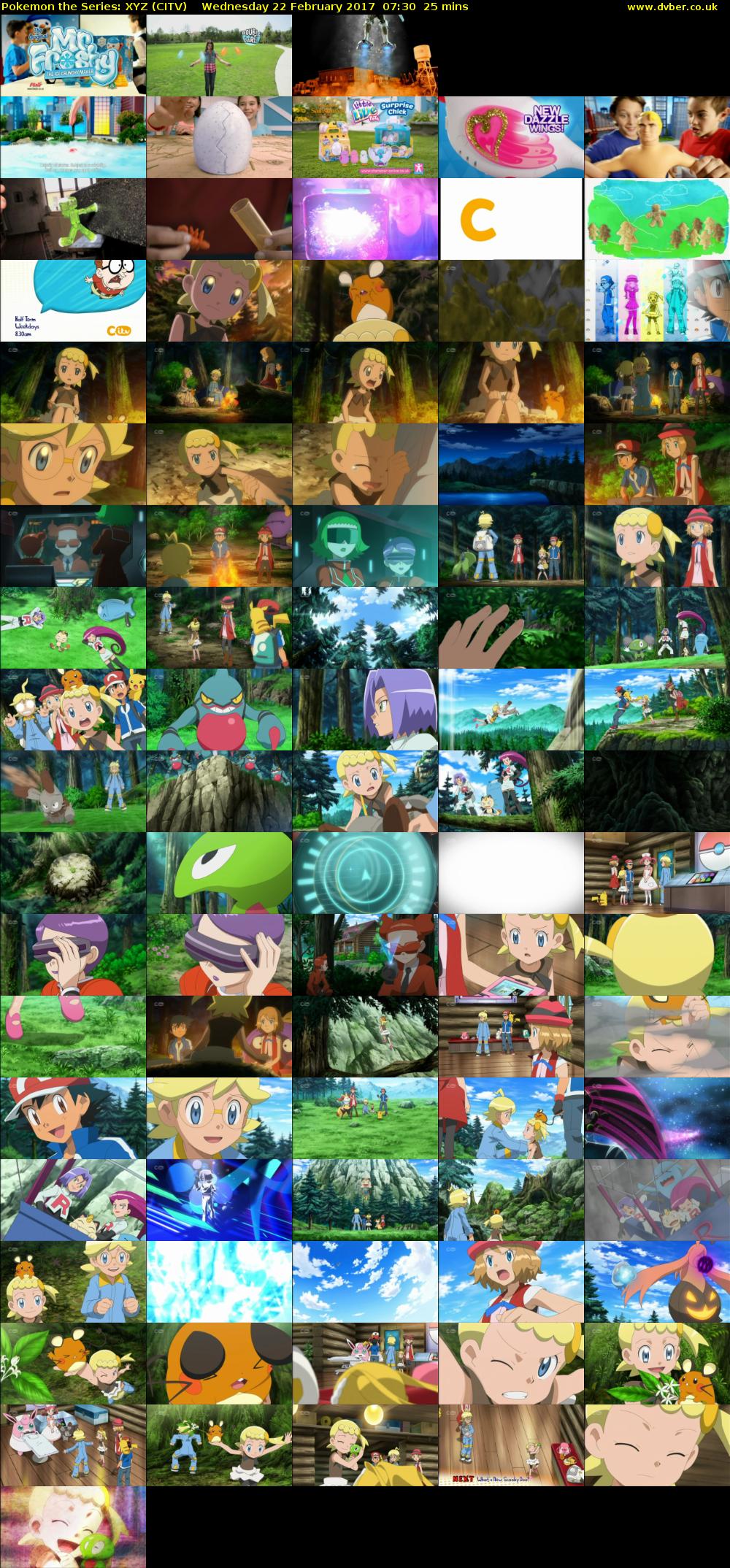 Pokemon the Series: XYZ (CITV) Wednesday 22 February 2017 07:30 - 07:55