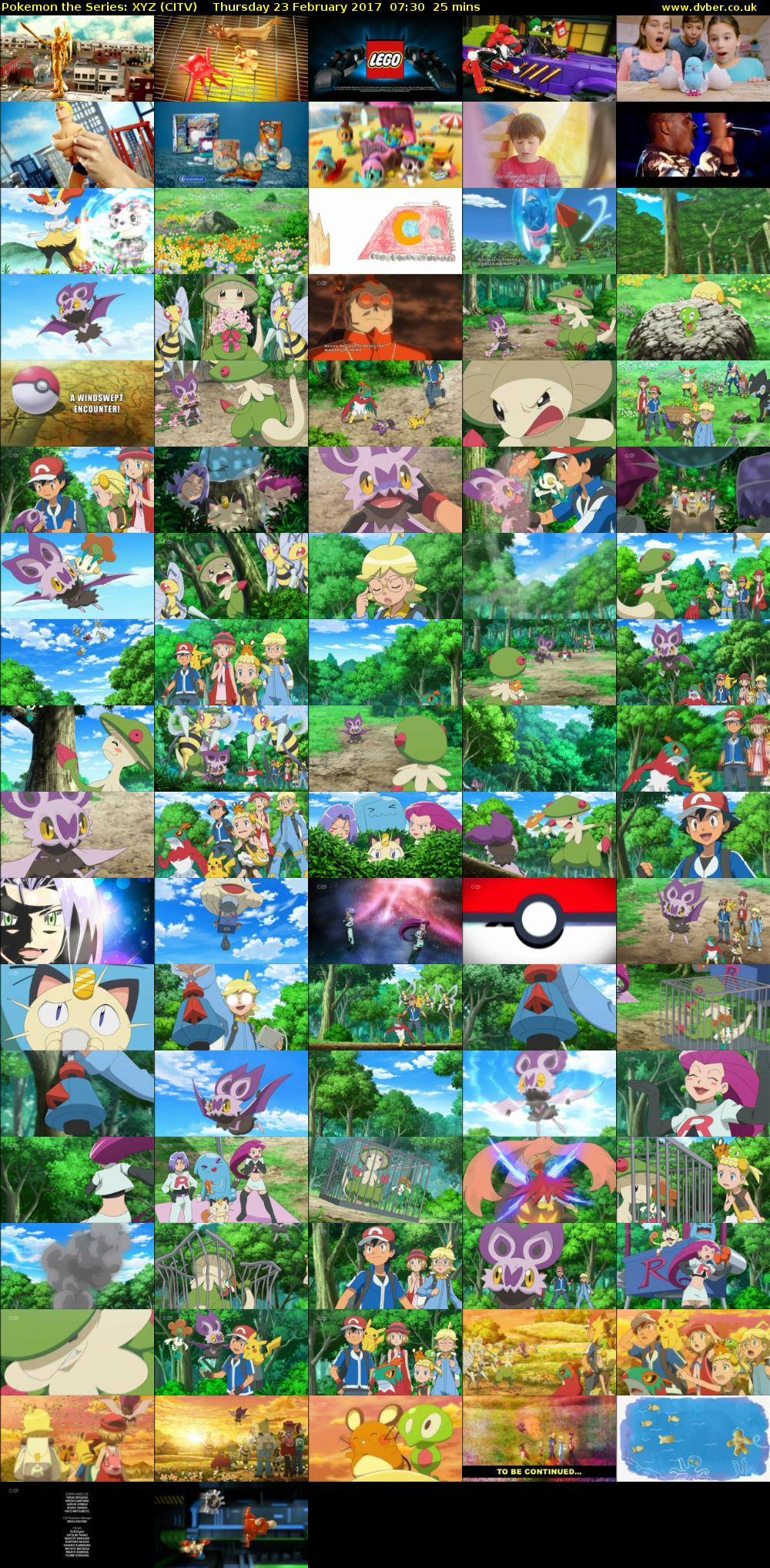 Pokemon the Series: XYZ (CITV) Thursday 23 February 2017 07:30 - 07:55