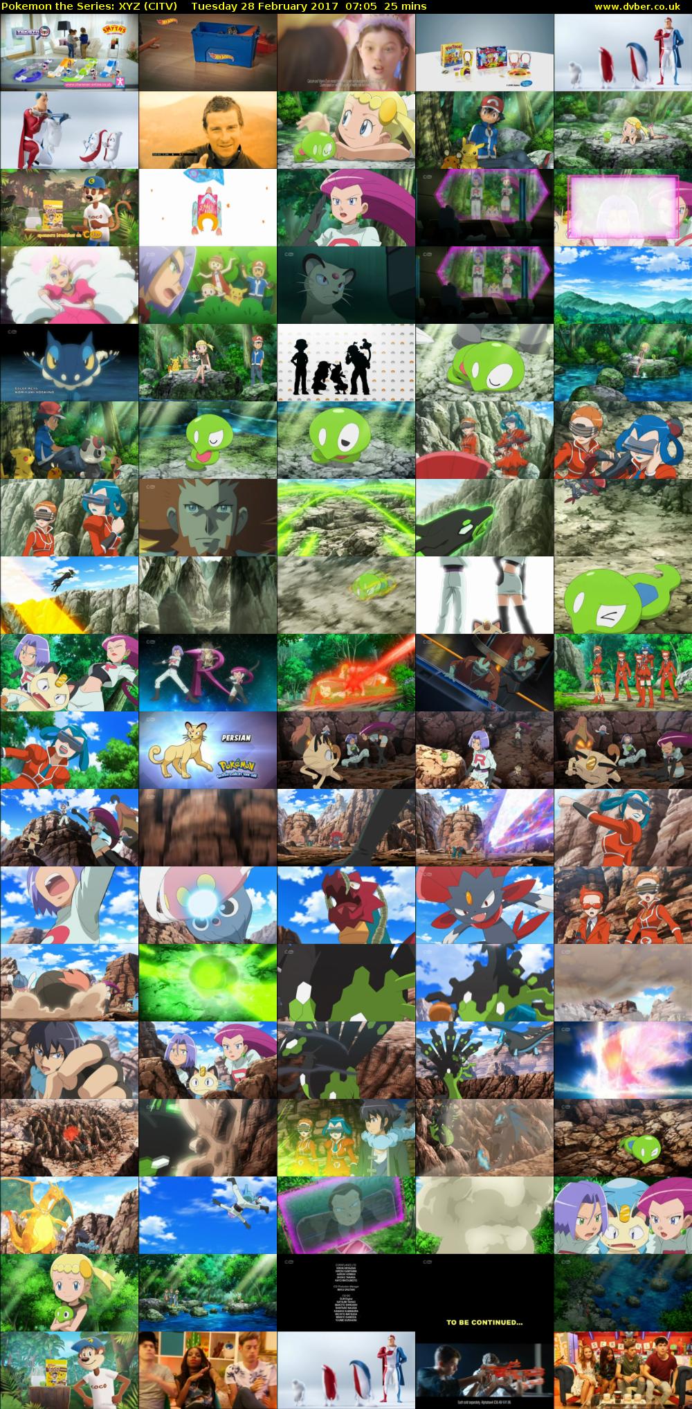 Pokemon the Series: XYZ (CITV) Tuesday 28 February 2017 07:05 - 07:30