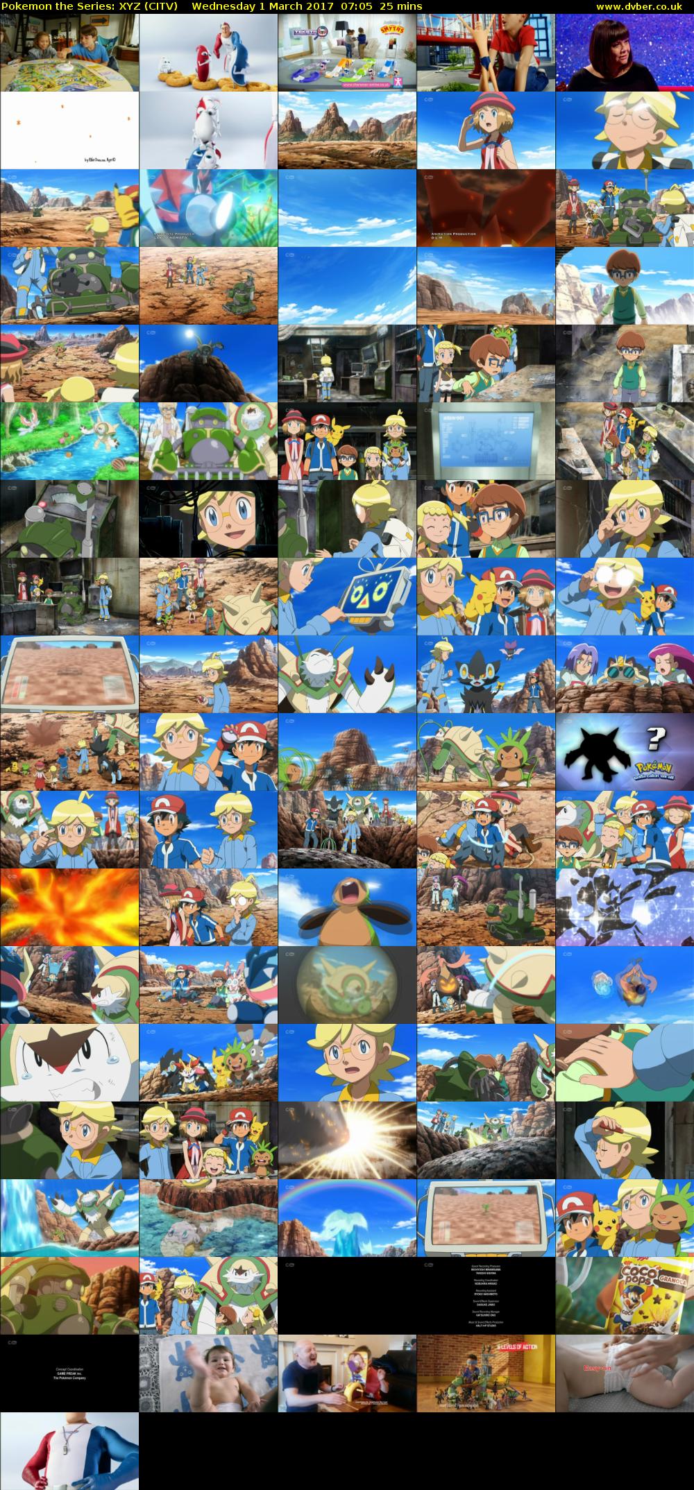 Pokemon the Series: XYZ (CITV) Wednesday 1 March 2017 07:05 - 07:30