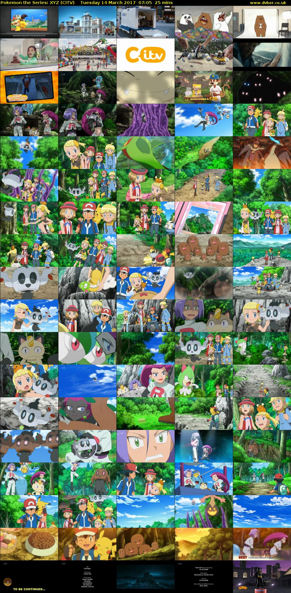 Pokemon the Series: XYZ (CITV) Tuesday 14 March 2017 07:05 - 07:30