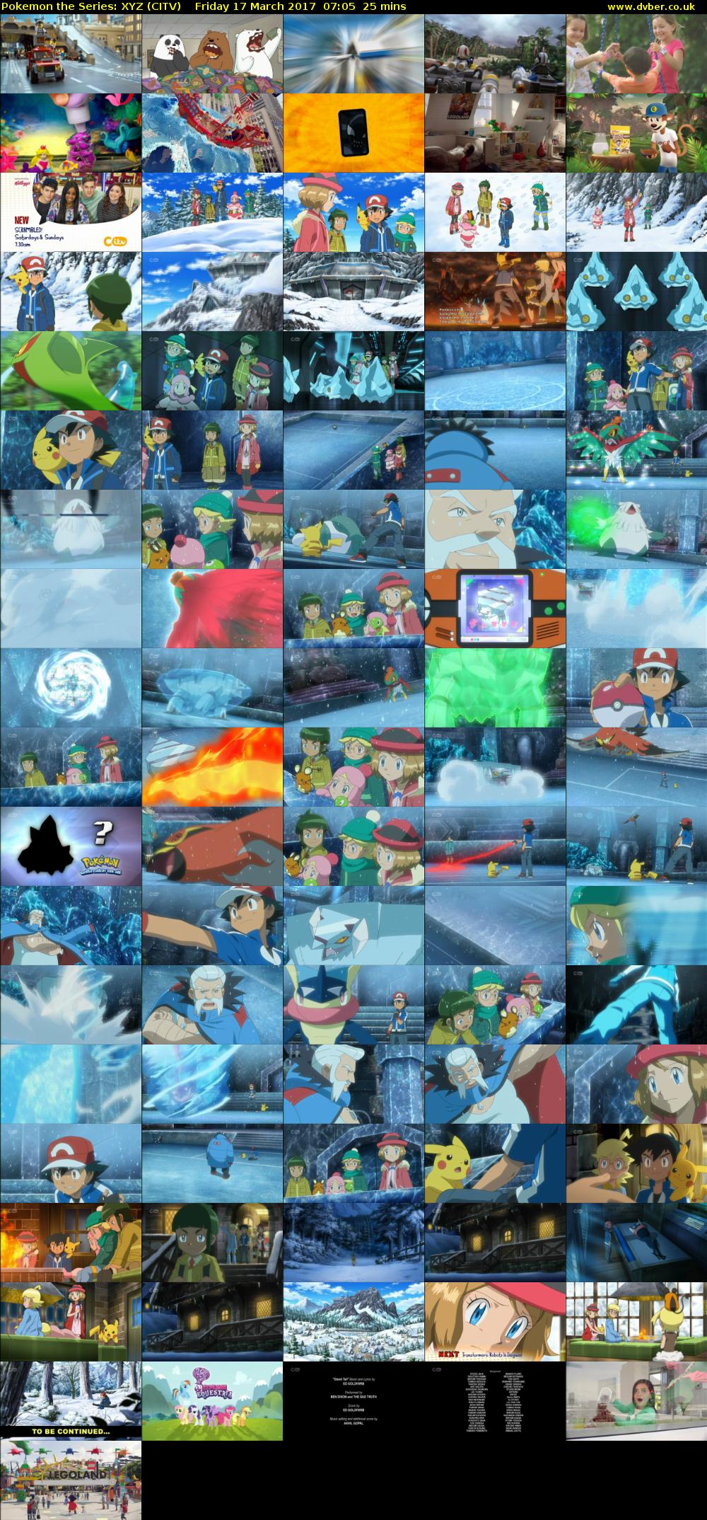 Pokemon the Series: XYZ (CITV) Friday 17 March 2017 07:05 - 07:30