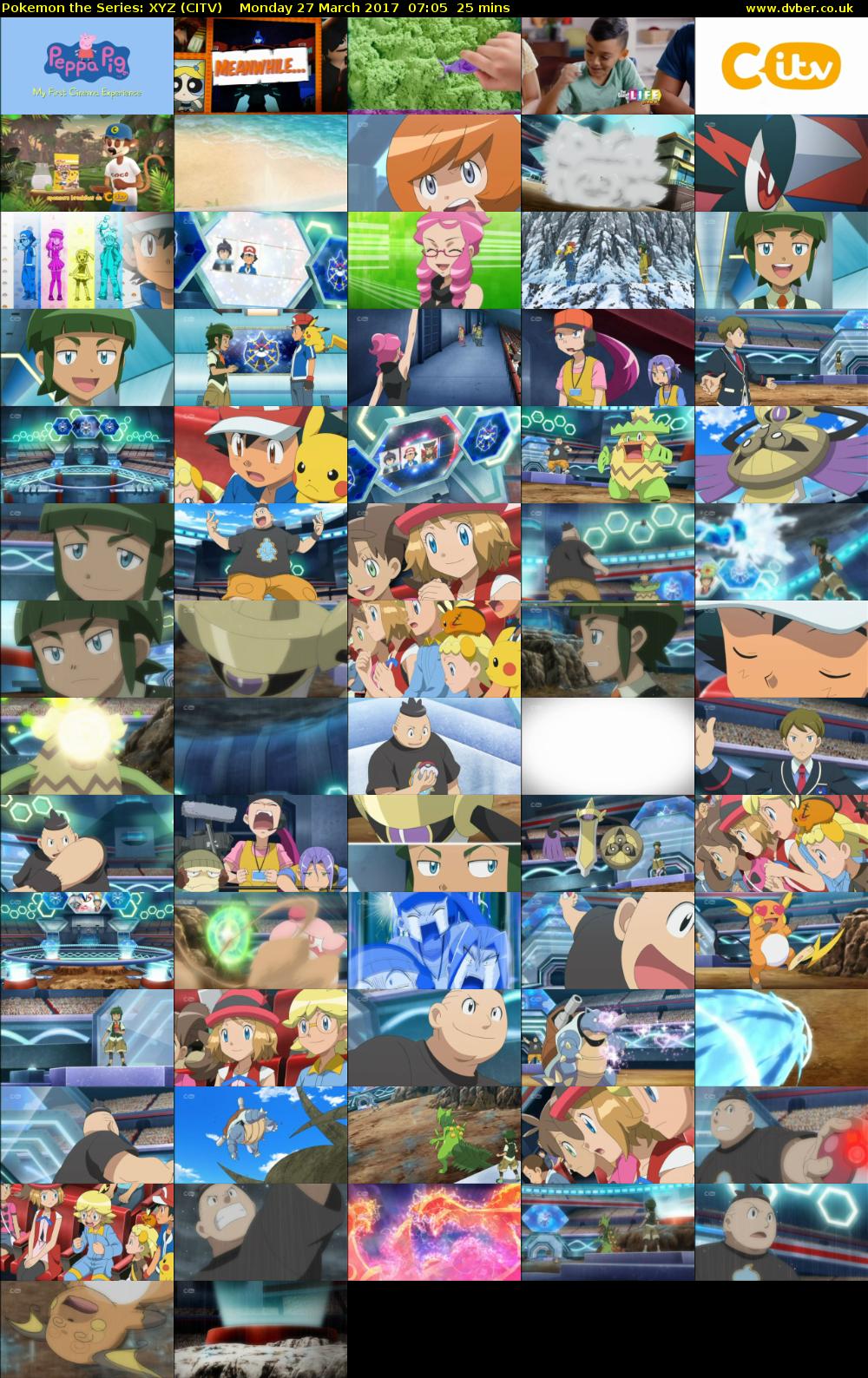 Pokemon the Series: XYZ (CITV) Monday 27 March 2017 07:05 - 07:30