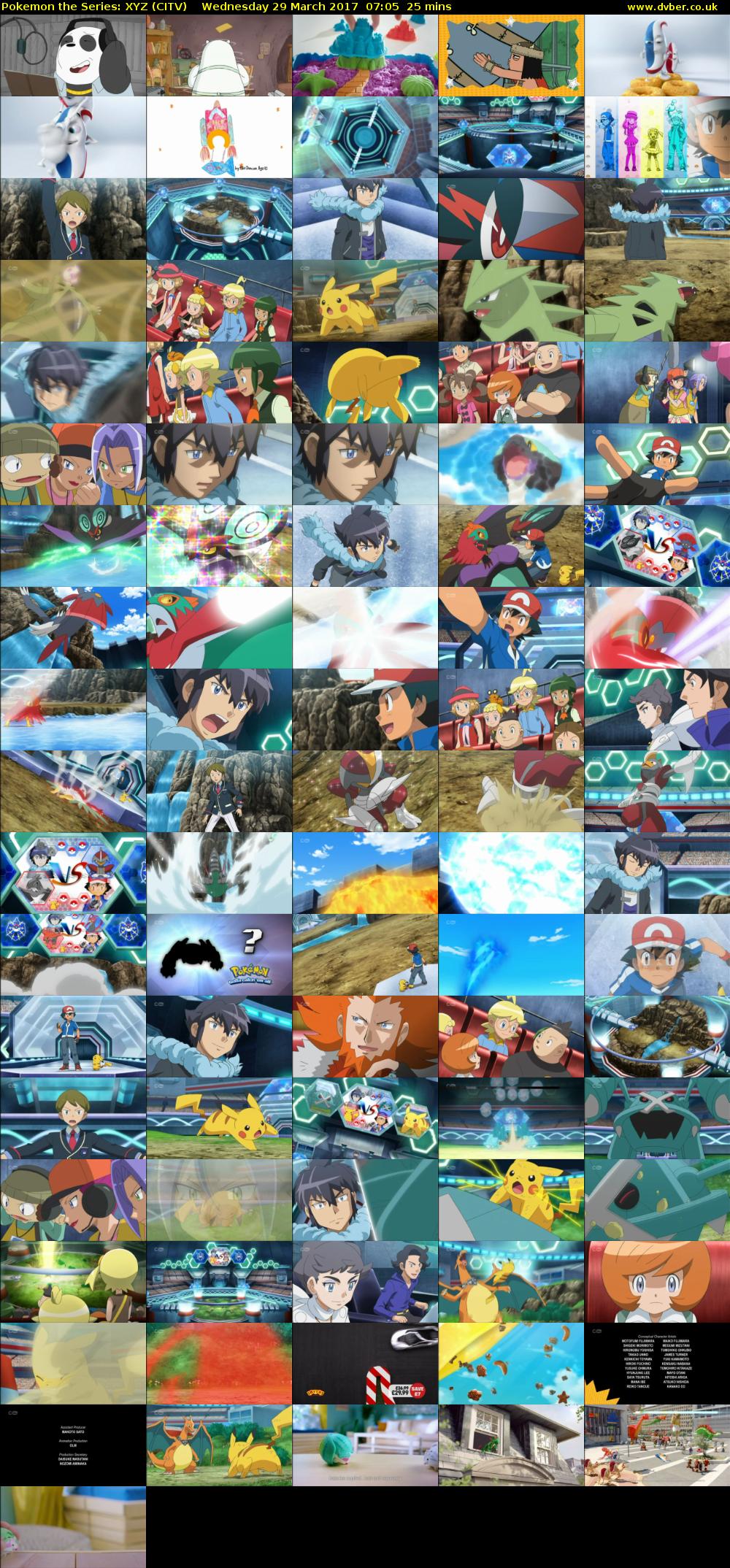 Pokemon the Series: XYZ (CITV) Wednesday 29 March 2017 07:05 - 07:30