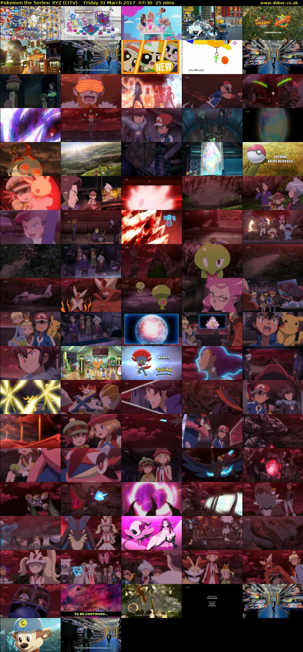 Pokemon the Series: XYZ (CITV) Friday 31 March 2017 07:30 - 07:55