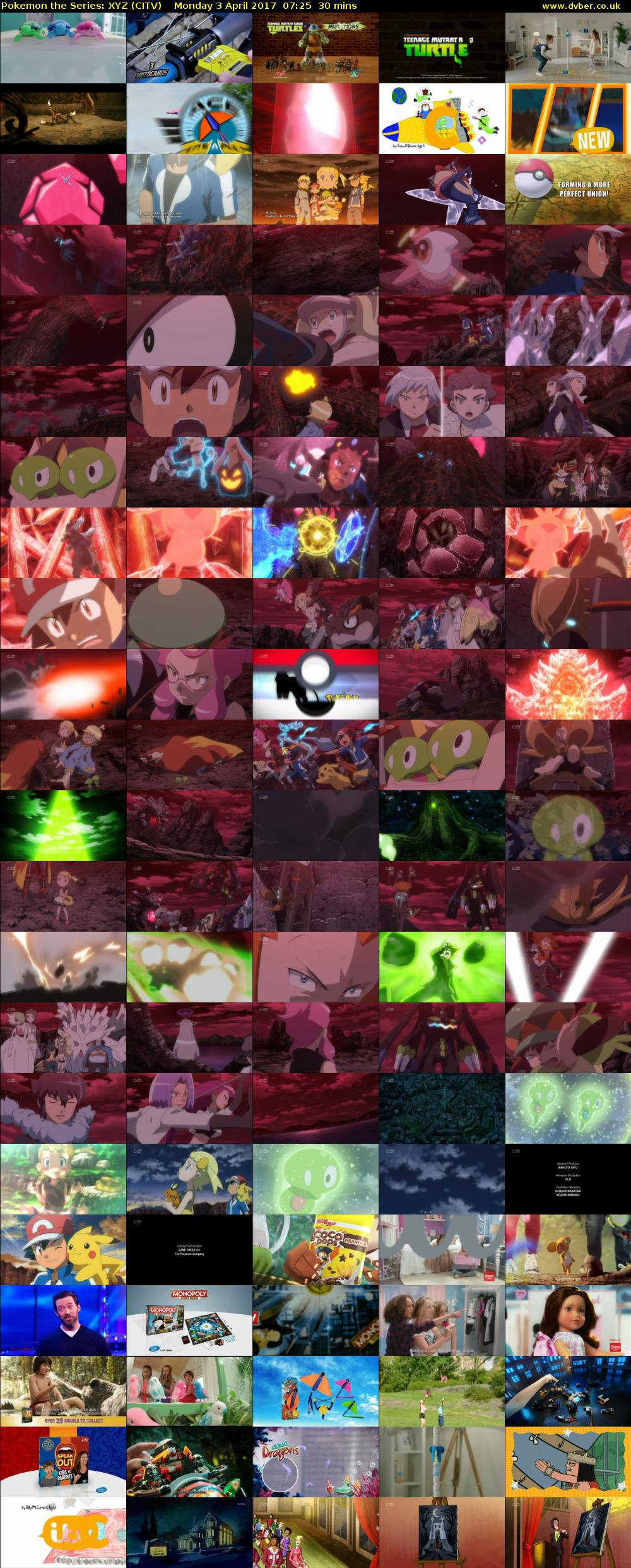Pokemon the Series: XYZ (CITV) Monday 3 April 2017 07:25 - 07:55