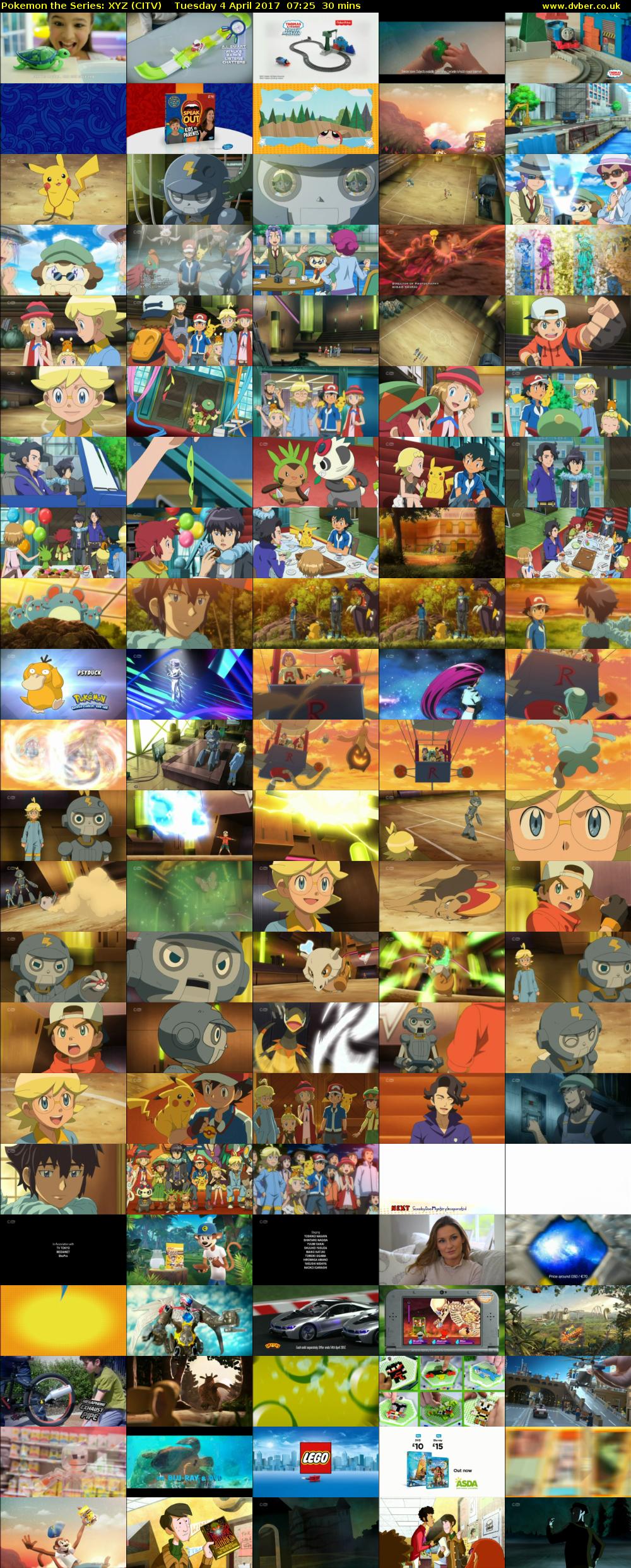 Pokemon the Series: XYZ (CITV) Tuesday 4 April 2017 07:25 - 07:55