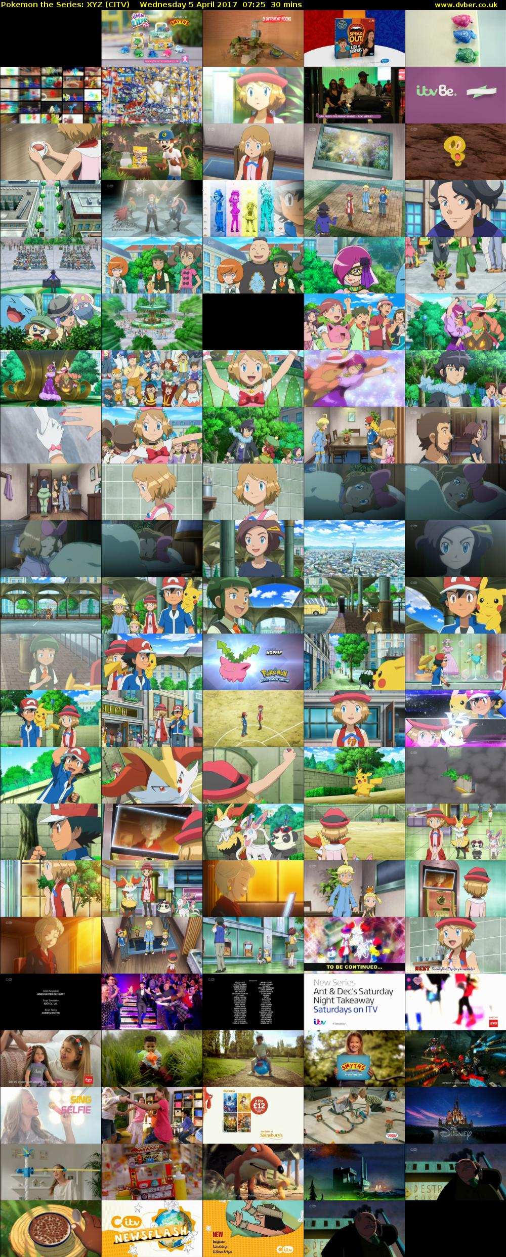 Pokemon the Series: XYZ (CITV) Wednesday 5 April 2017 07:25 - 07:55