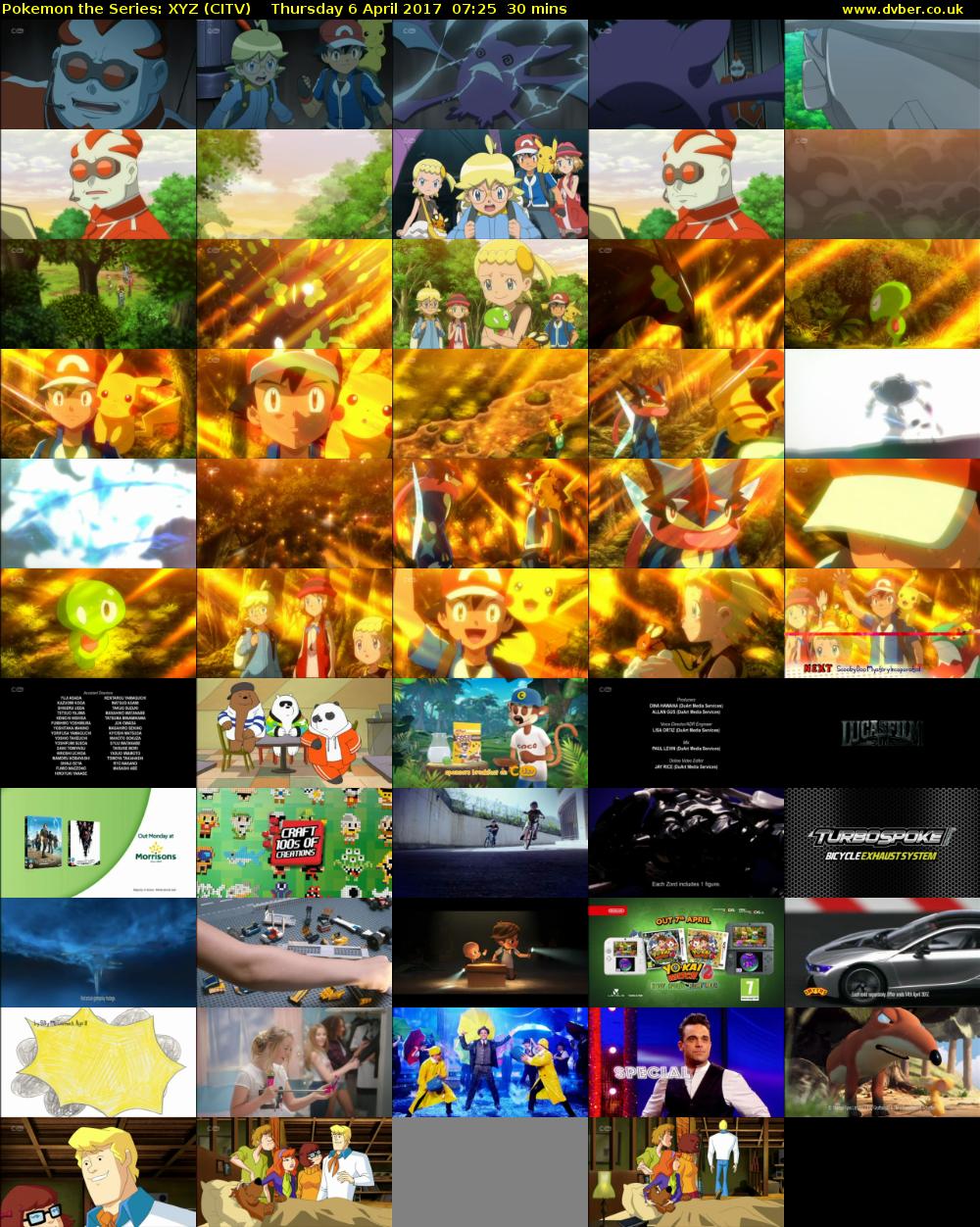 Pokemon the Series: XYZ (CITV) Thursday 6 April 2017 07:25 - 07:55