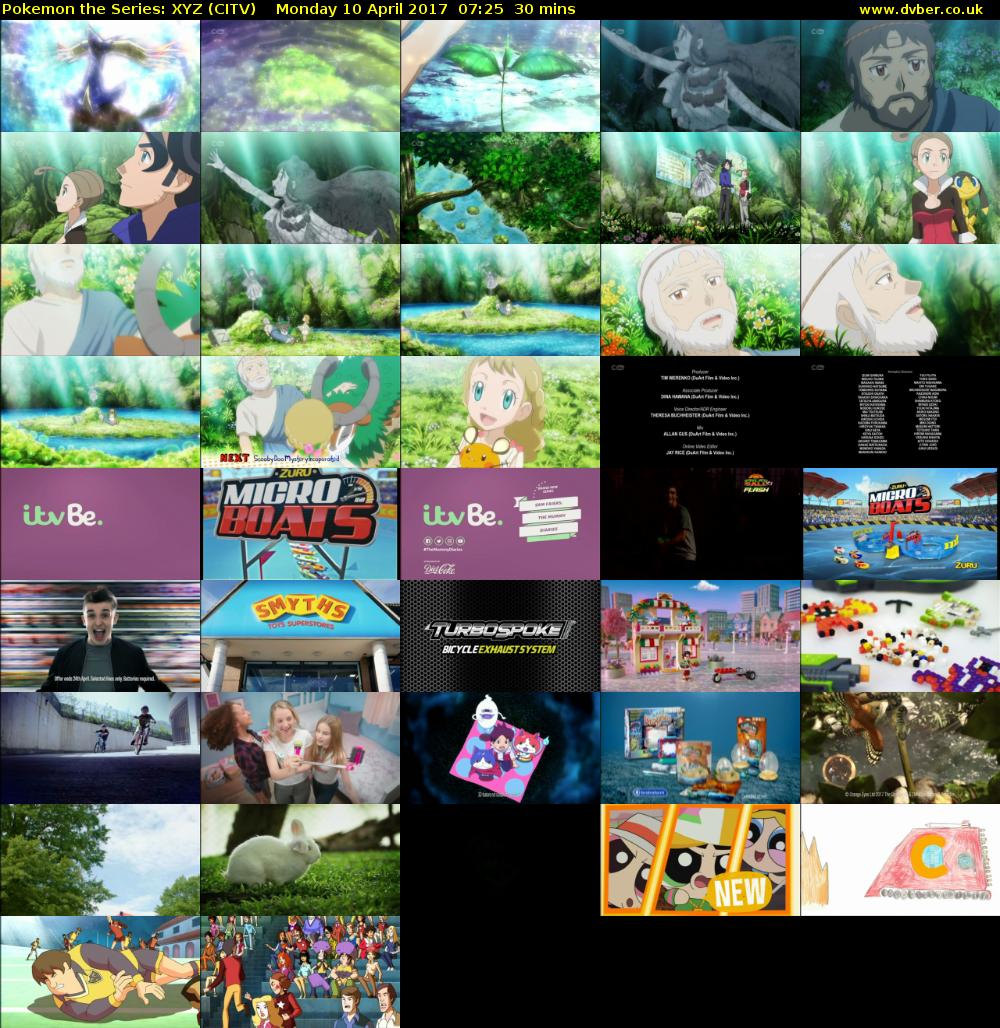 Pokemon the Series: XYZ (CITV) Monday 10 April 2017 07:25 - 07:55
