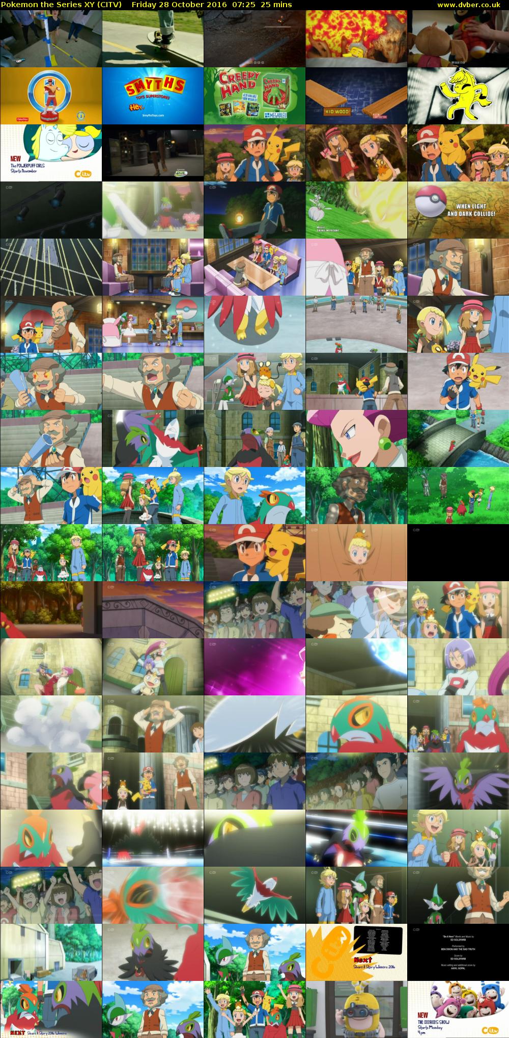 Pokemon the Series XY (CITV) Friday 28 October 2016 07:25 - 07:50
