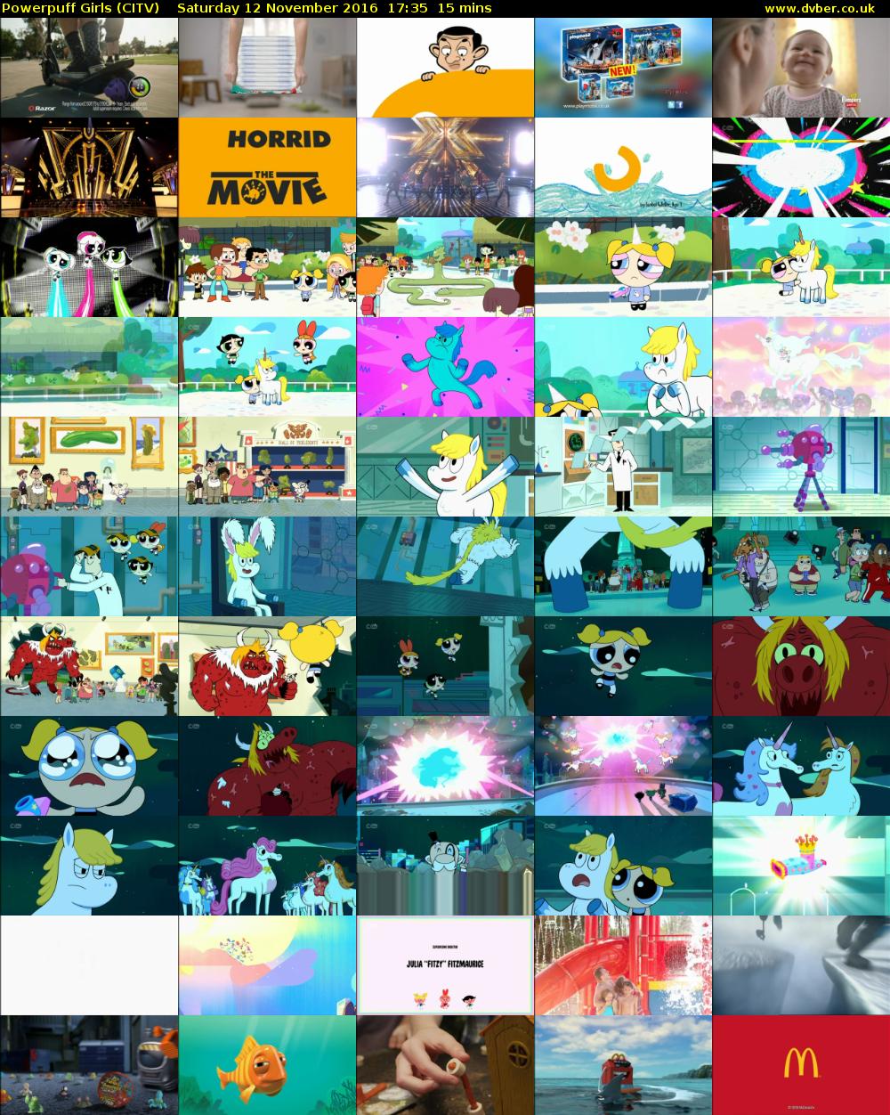 Powerpuff Girls (CITV) Saturday 12 November 2016 17:35 - 17:50
