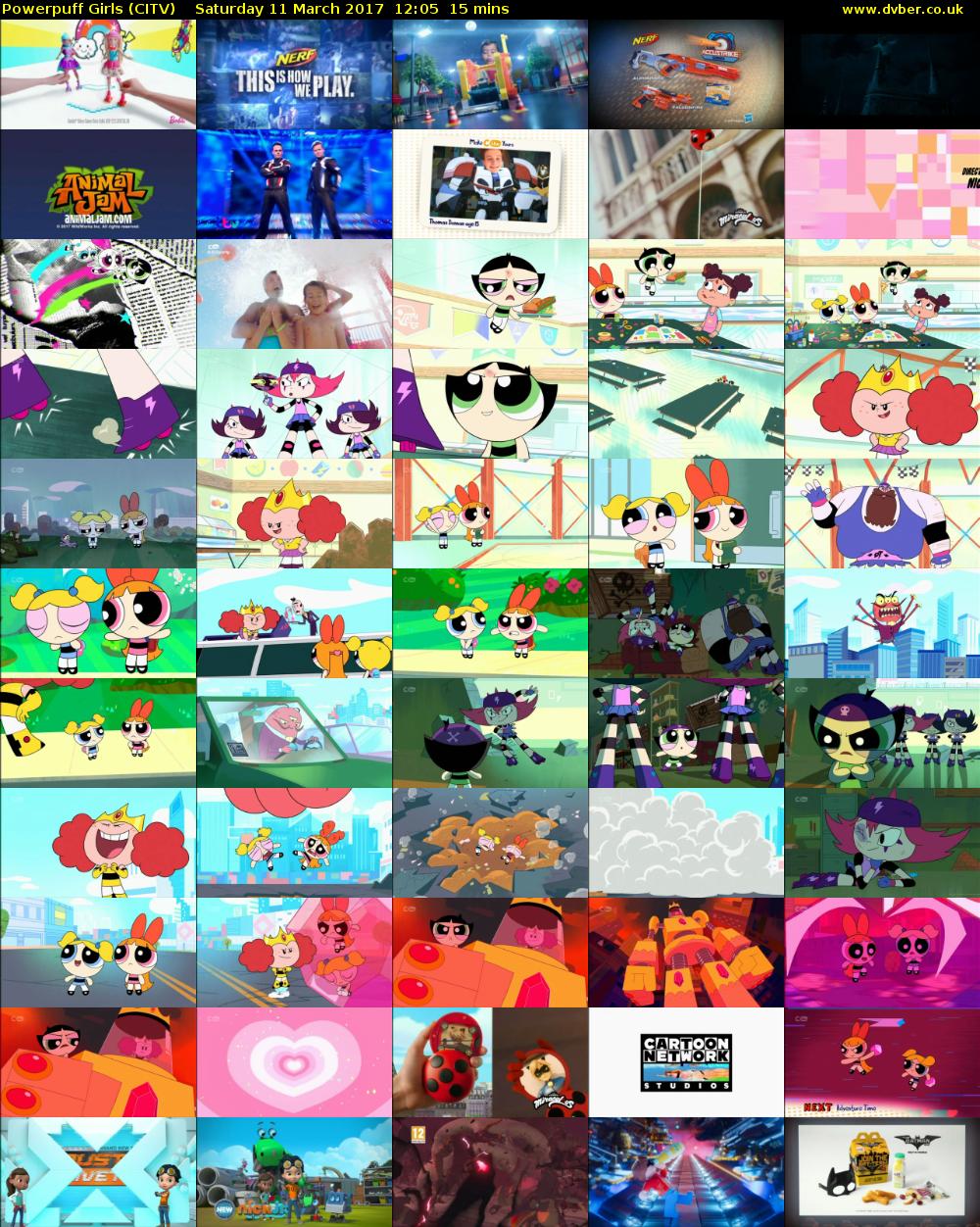Powerpuff Girls (CITV) Saturday 11 March 2017 12:05 - 12:20