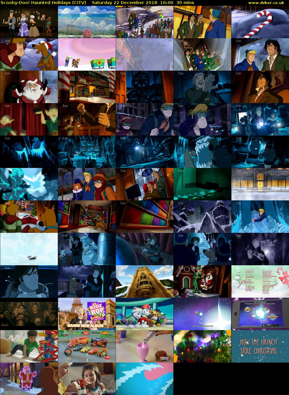 Scooby-Doo! Haunted Holidays (CITV) Saturday 22 December 2018 16:00 - 16:30