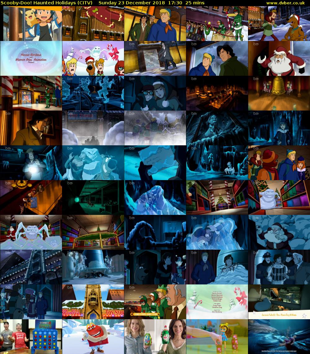 Scooby-Doo! Haunted Holidays (CITV) Sunday 23 December 2018 17:30 - 17:55