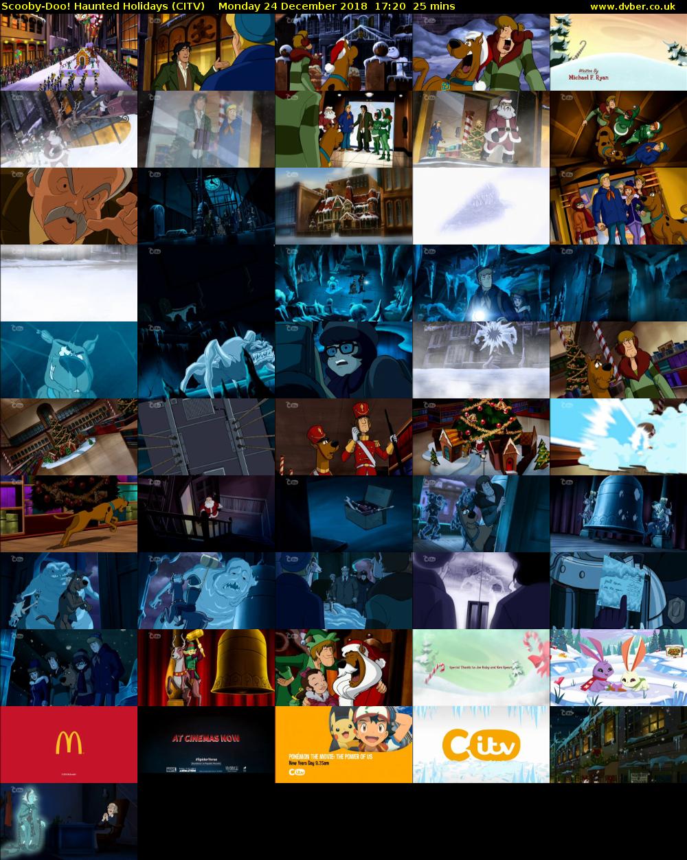 Scooby-Doo! Haunted Holidays (CITV) Monday 24 December 2018 17:20 - 17:45